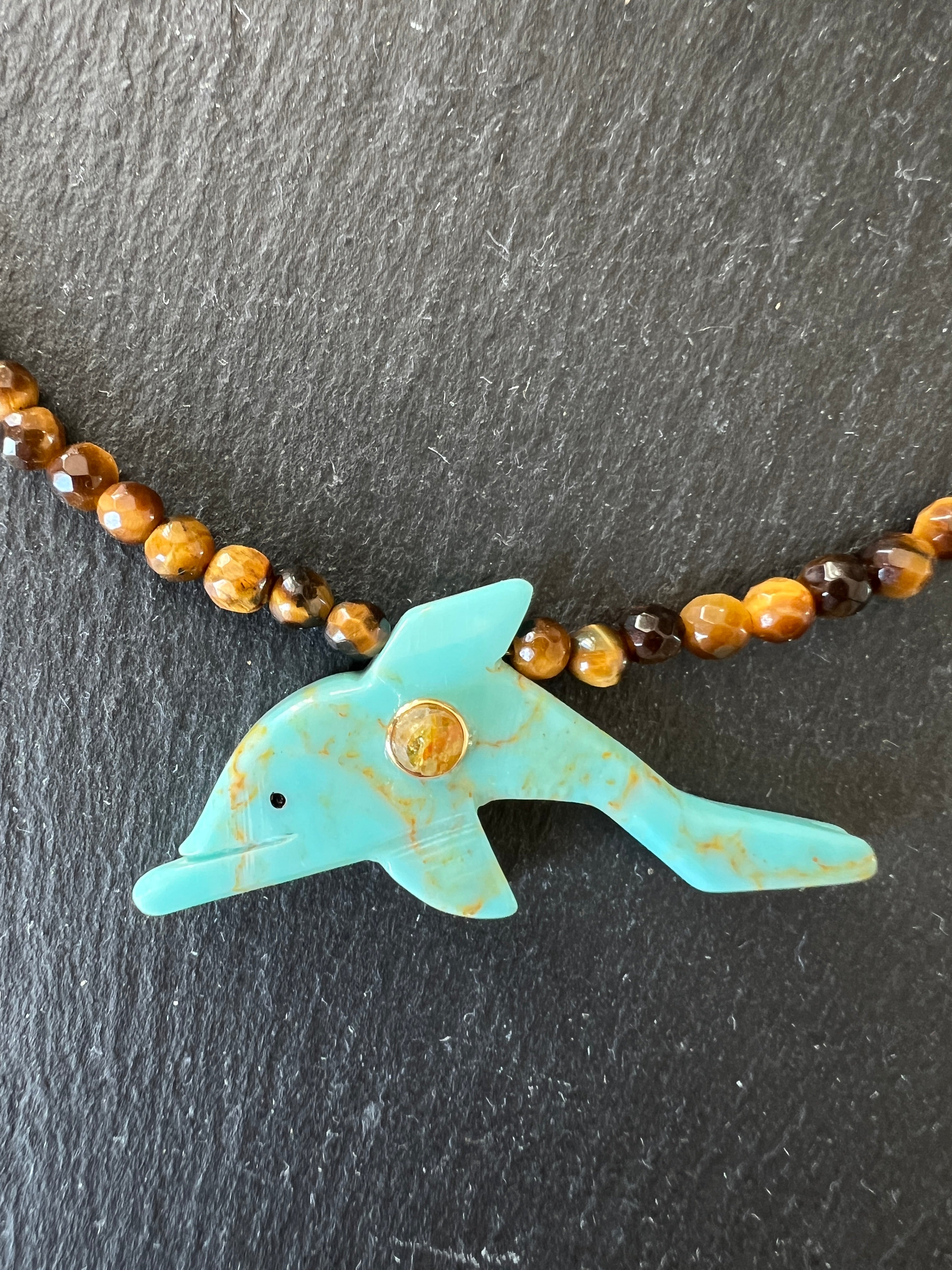 Collier Totem en Oeil de Tigre