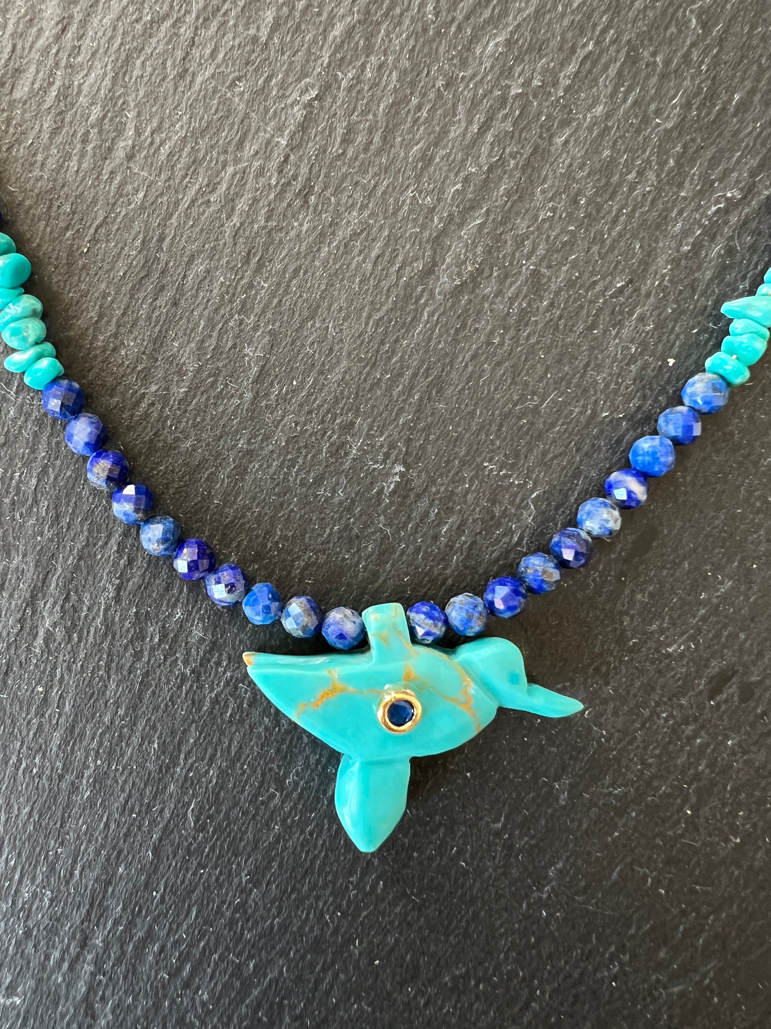 Collier Totem en Lapis Lazuli