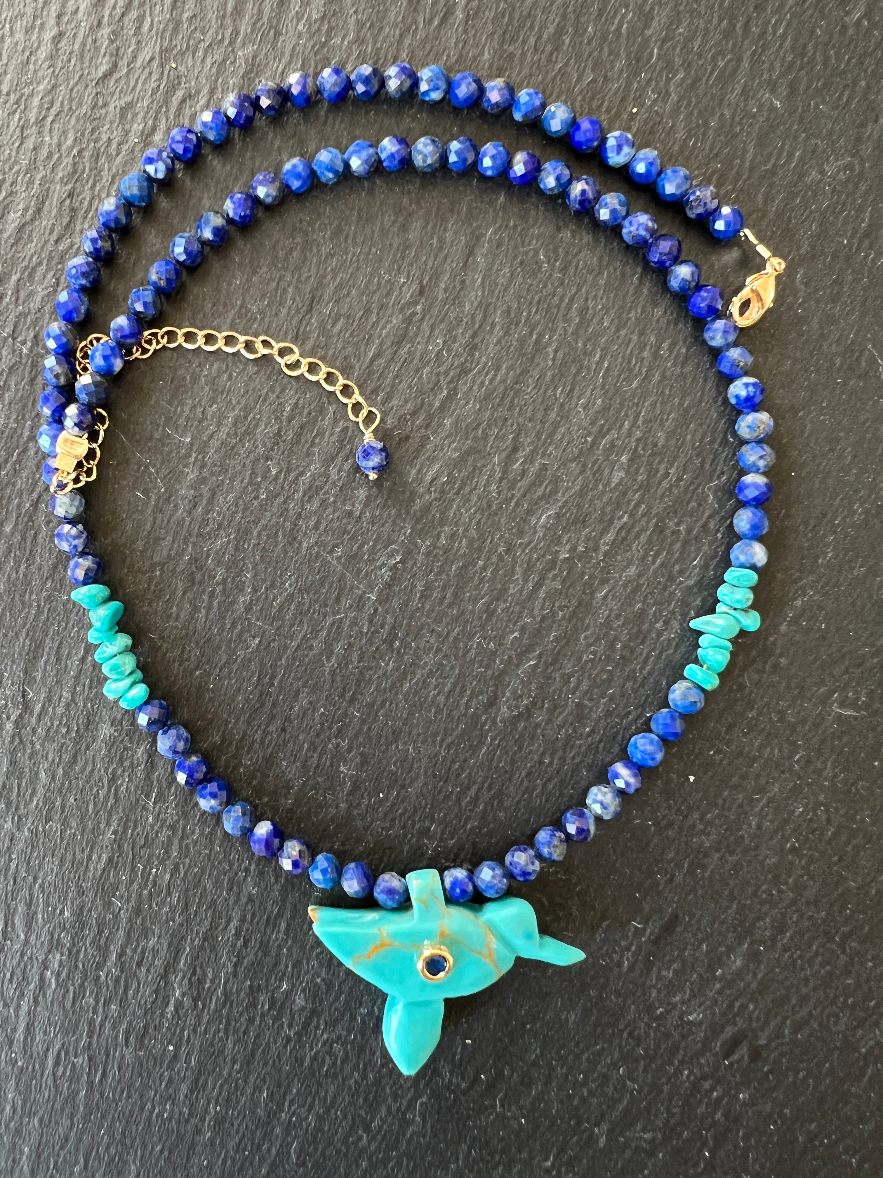 Collier Totem en Lapis Lazuli