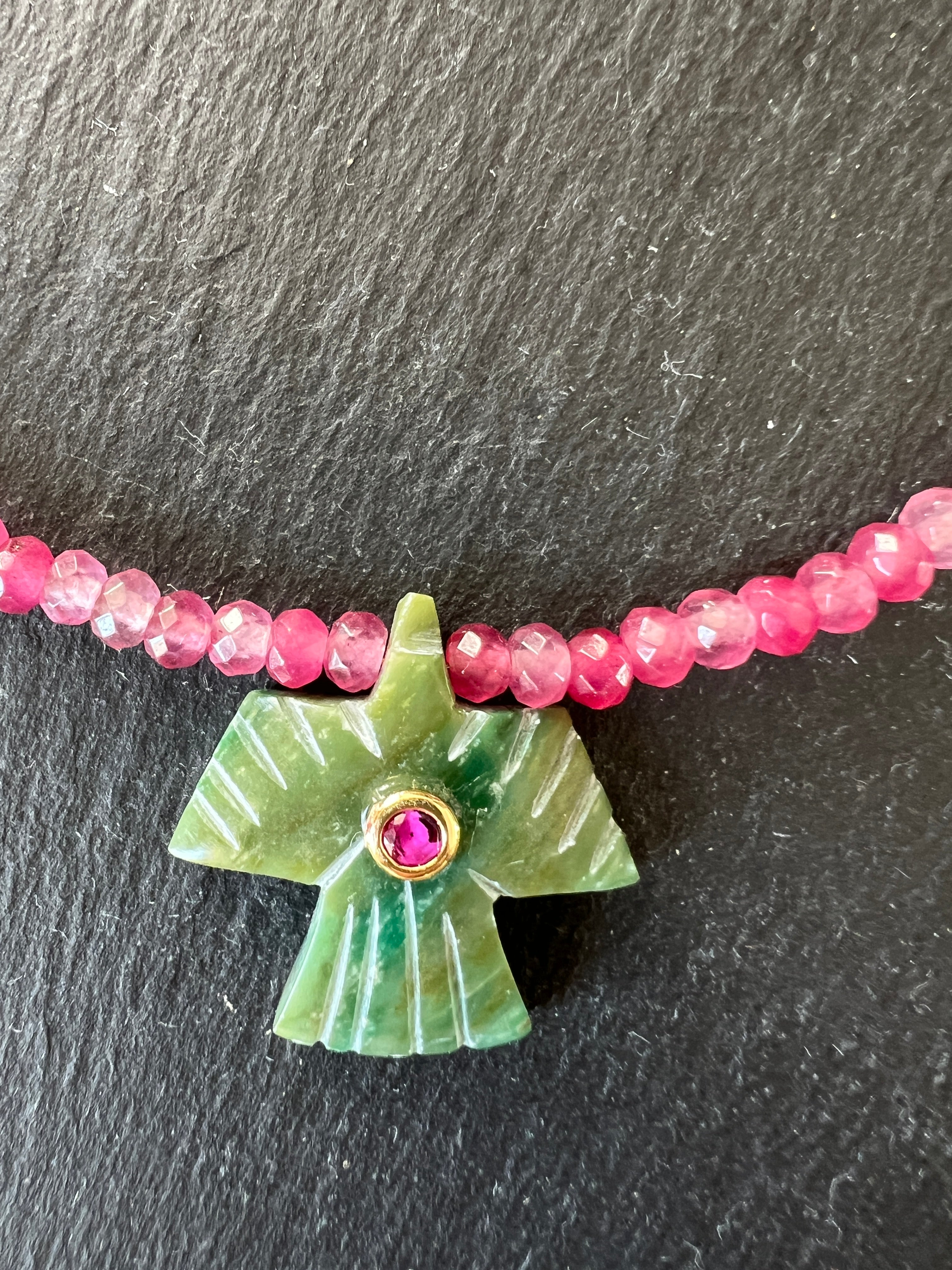Collier Totem Jade Rose