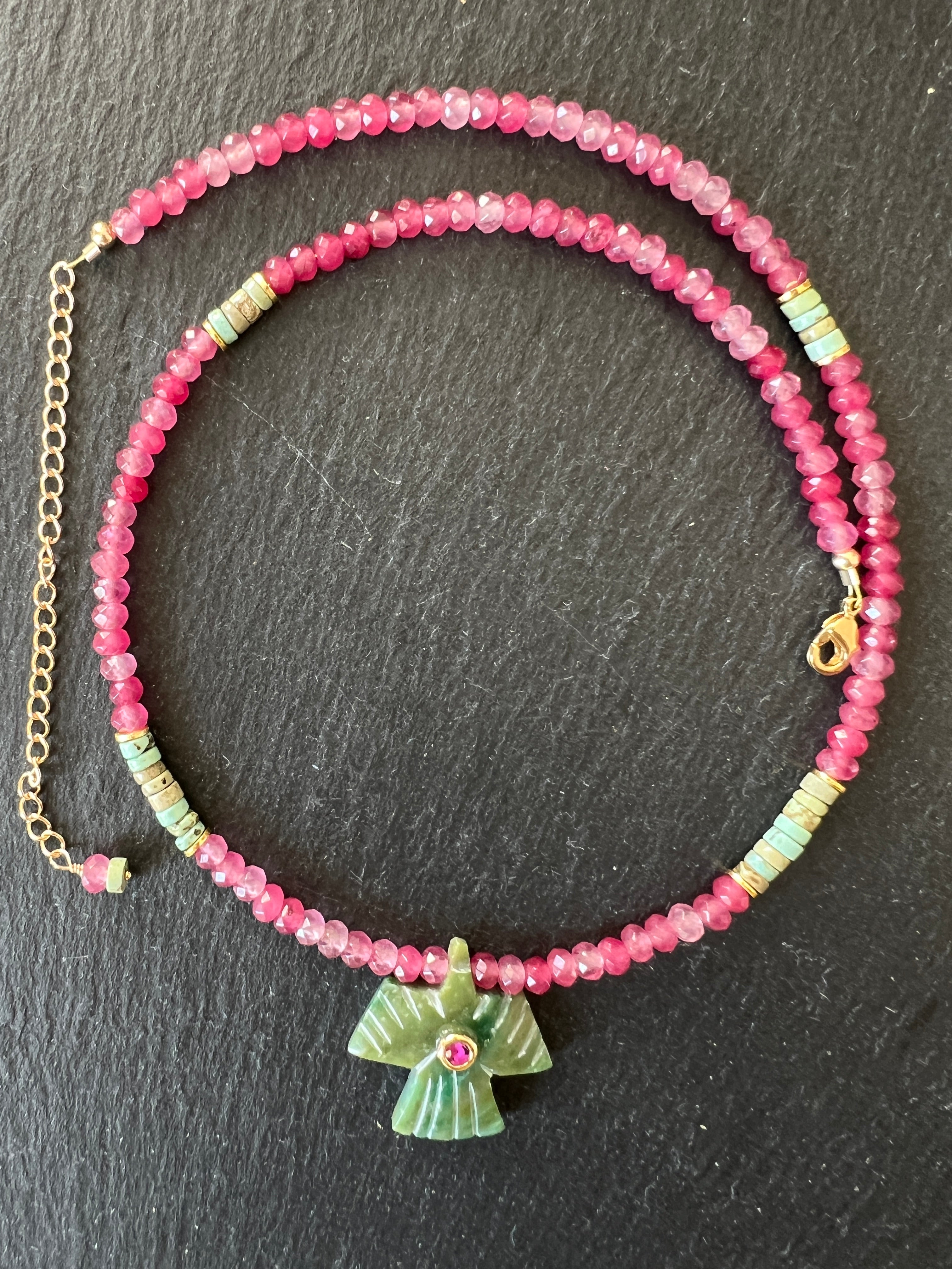 Collier Totem Jade Rose