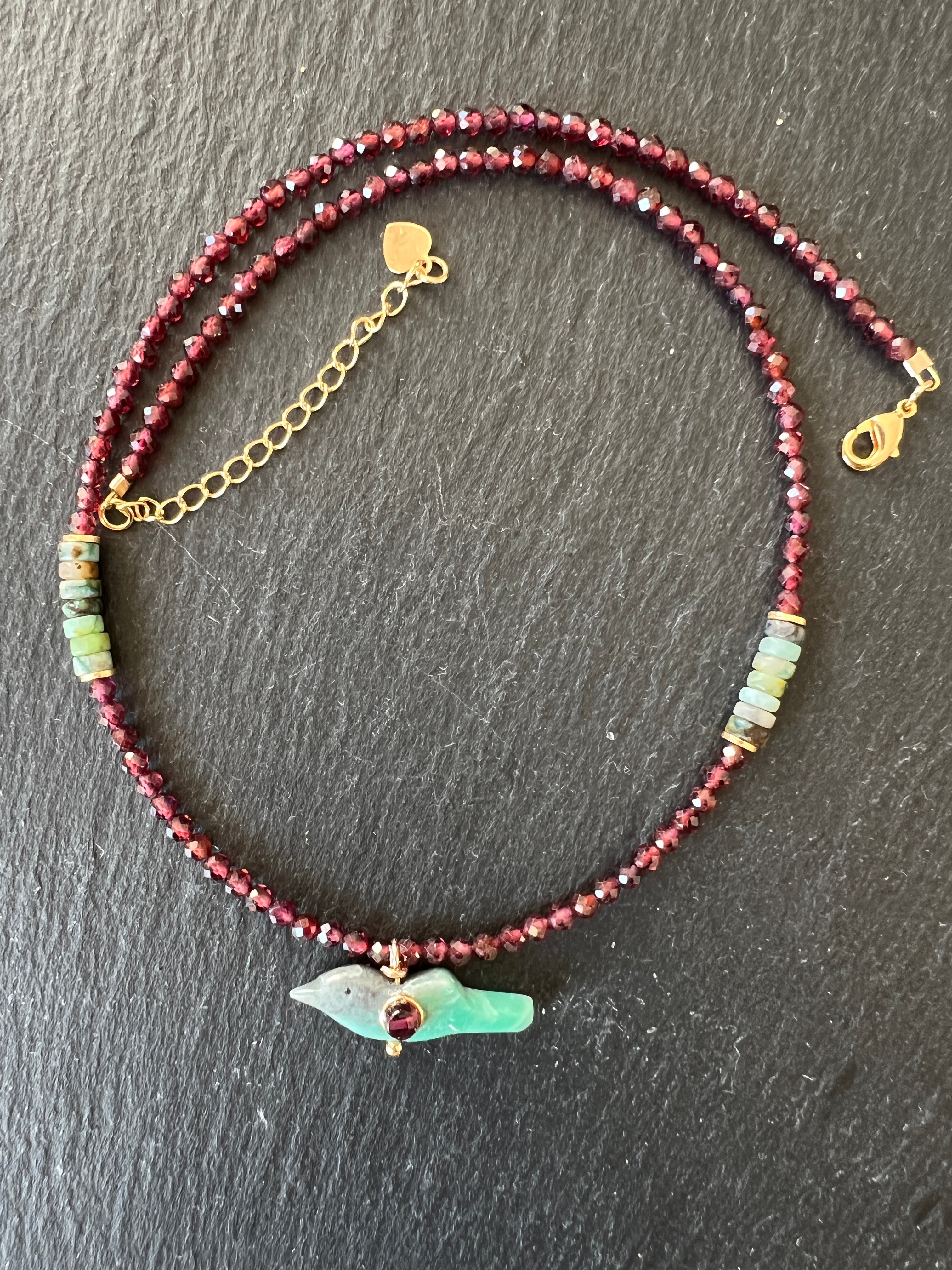 Collier Totem en Grenat