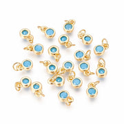 Mini Zircon Turquoise Serti