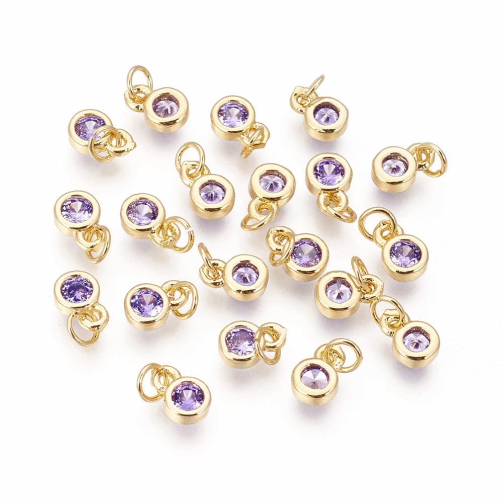 Mini Zircon Violet Serti