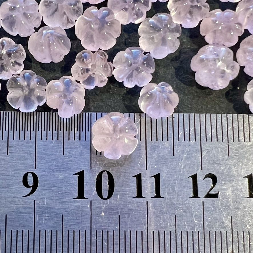 Perles Pumkin Quartz Rose