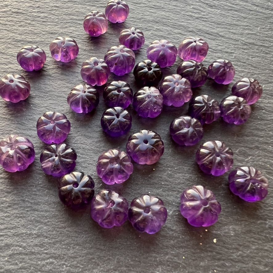 Perles Pumkin Améthyste