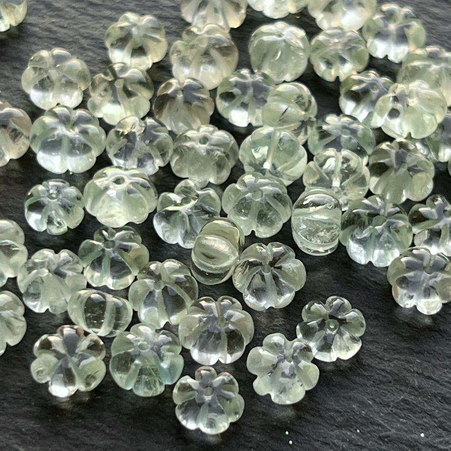 Perles Pumkin Améthyste Verte
