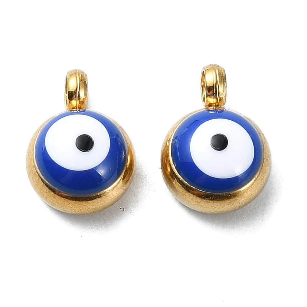 Médaille Oeil Email 8mm