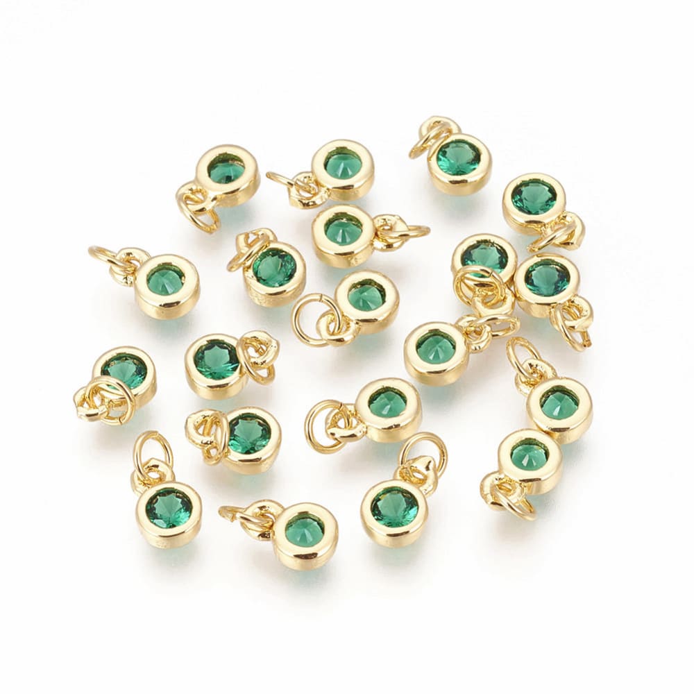 Mini Zircon Vert Serti