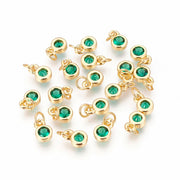 Mini Zircon Vert Serti