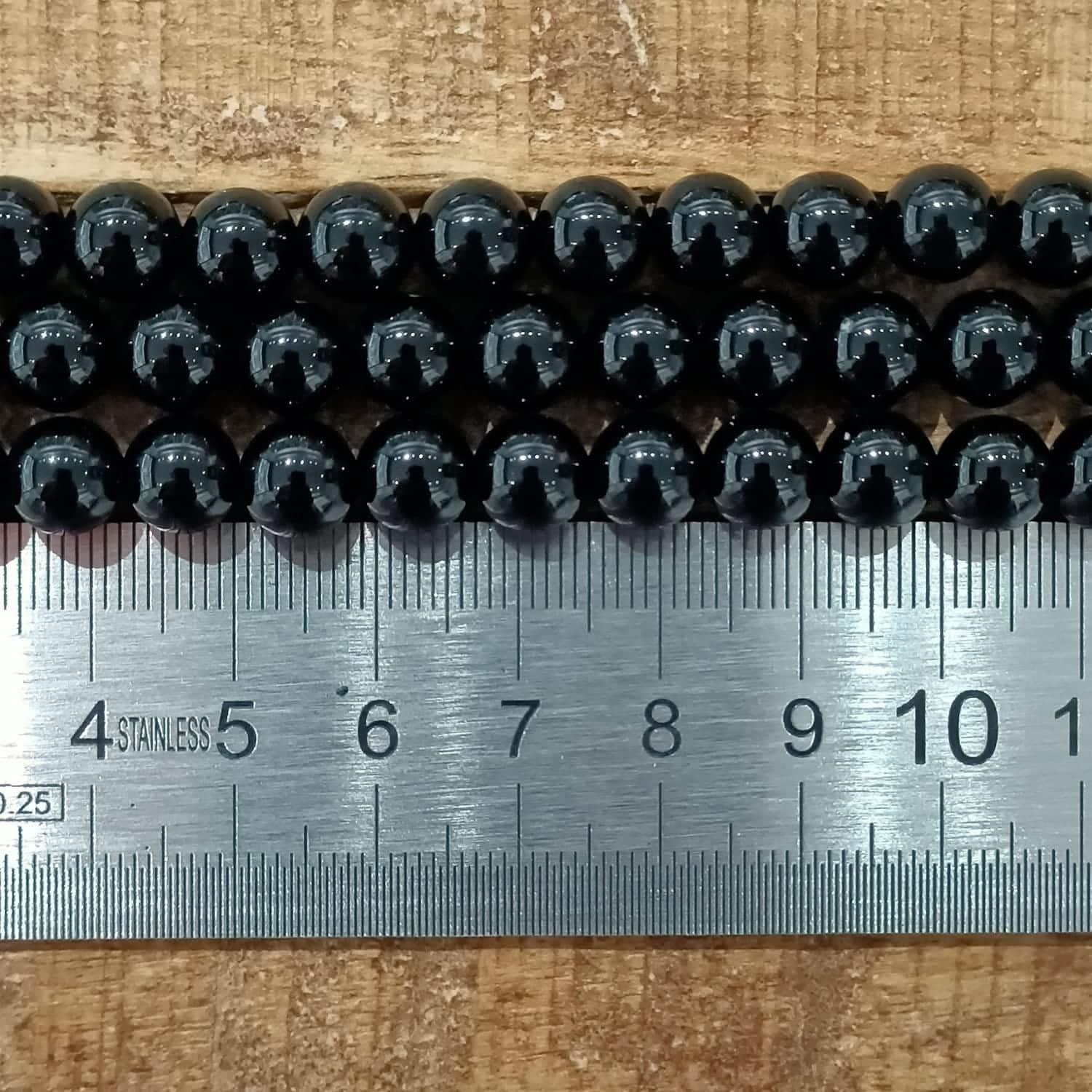 Agate Noire 8mm 1