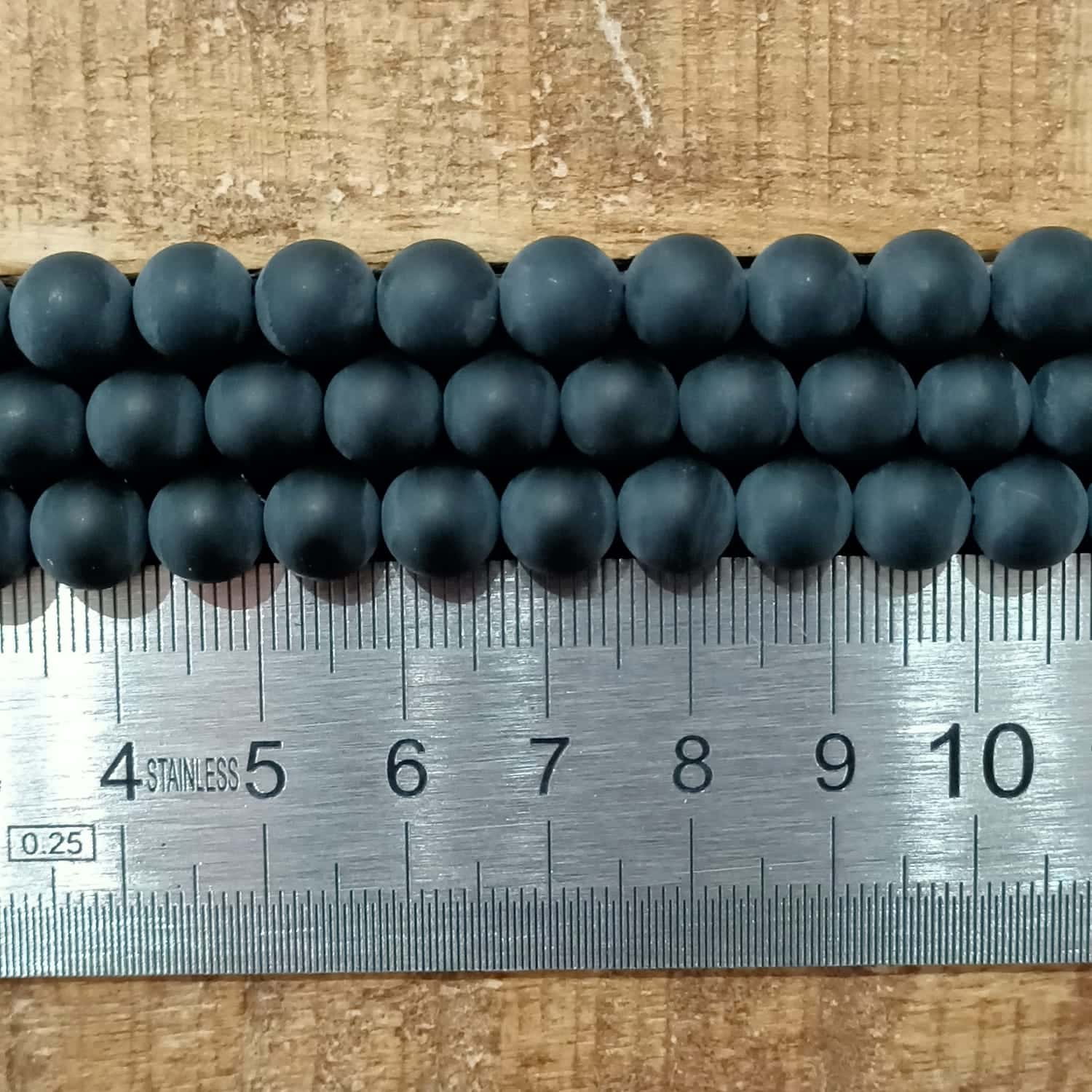 Agate Noire Mate 8mm 1