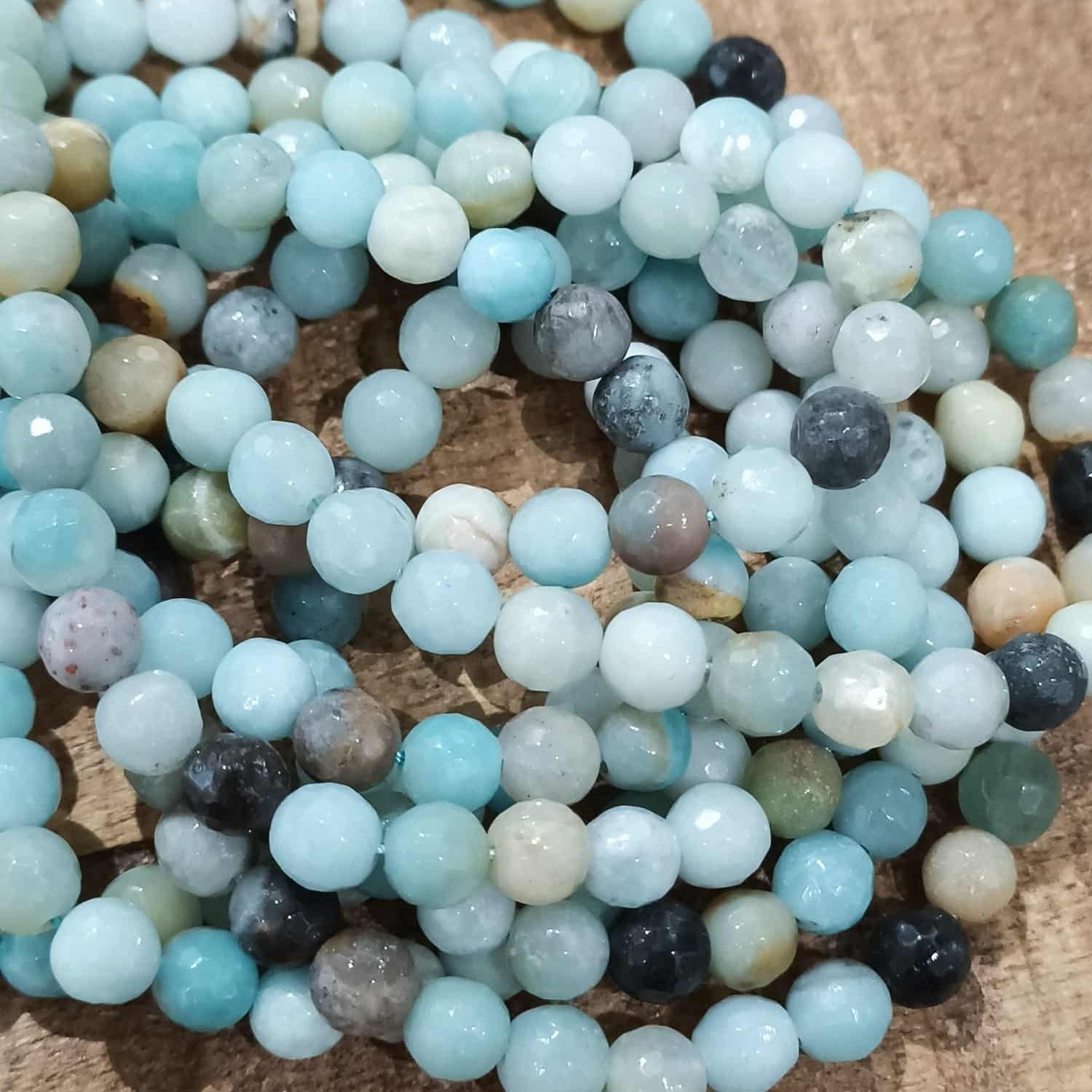 Amazonite facettée 6mm