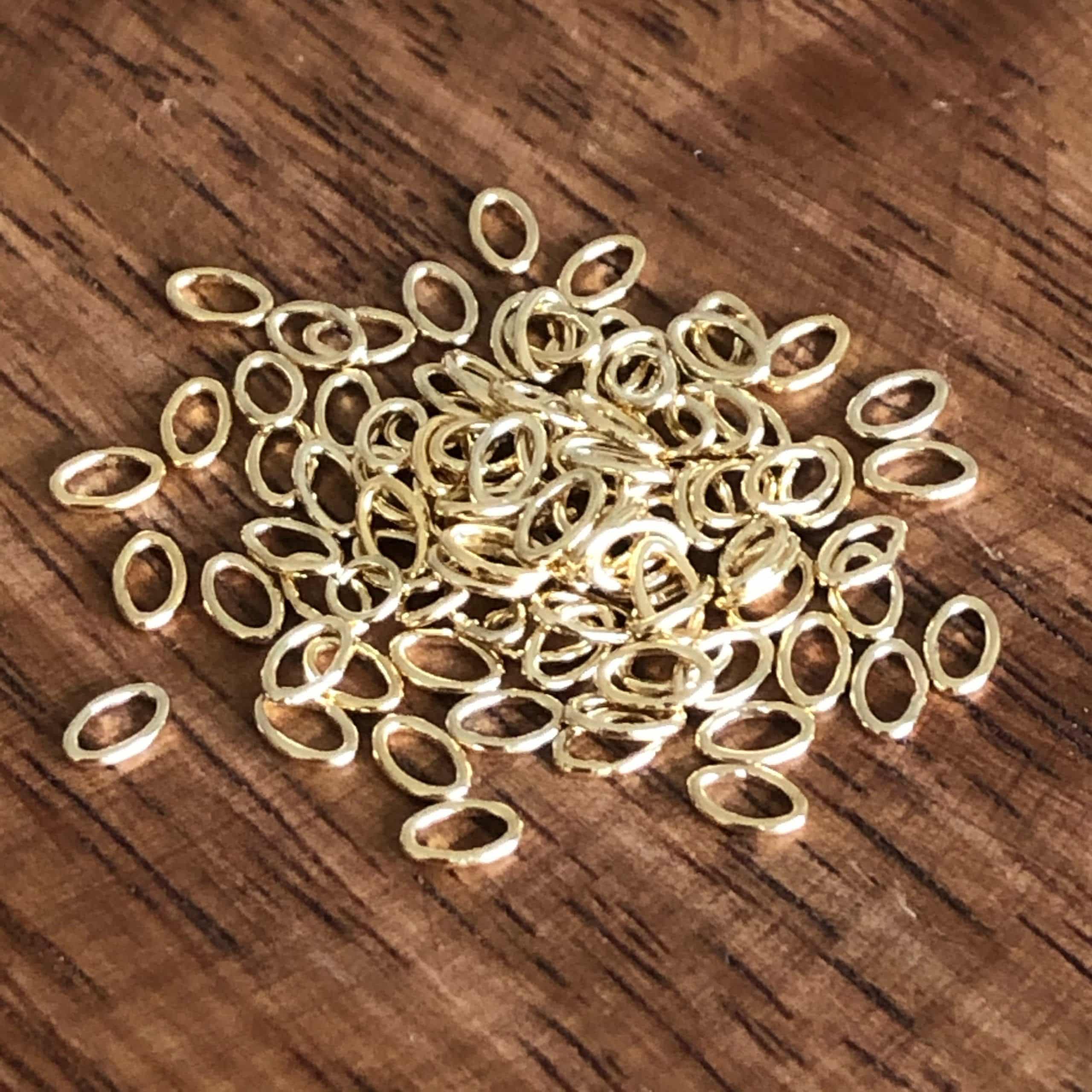 Anneaux Ovales Fermés en Gold Filled