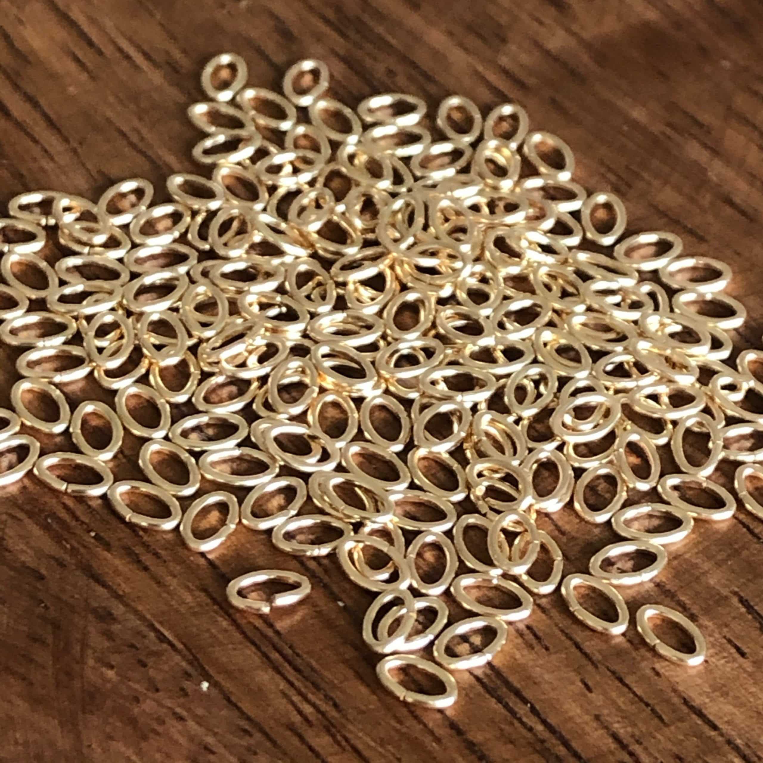 Anneaux Ovales Ouverts en Gold Filled