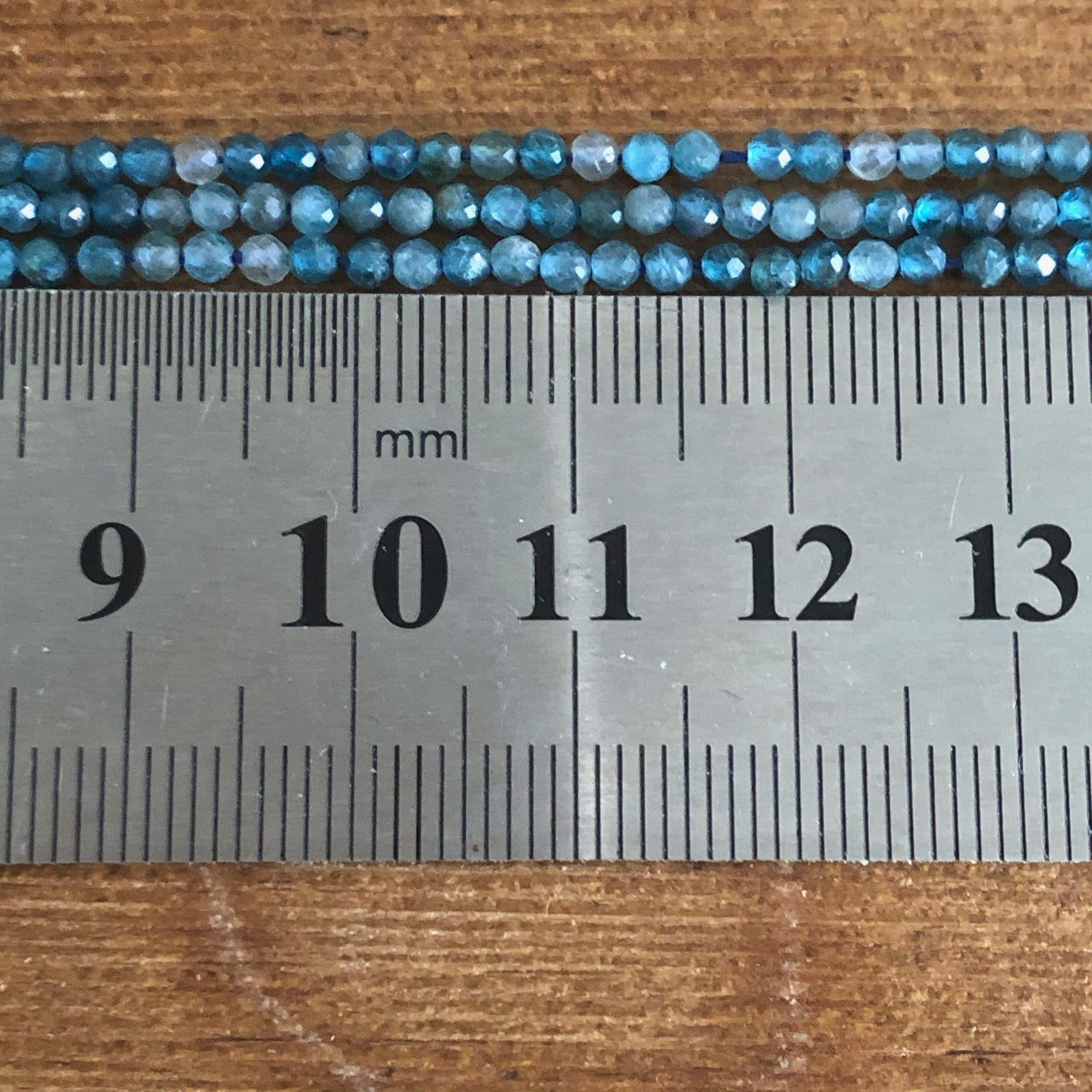 Apatite Bleu Facettée 2mm (N°1) 1