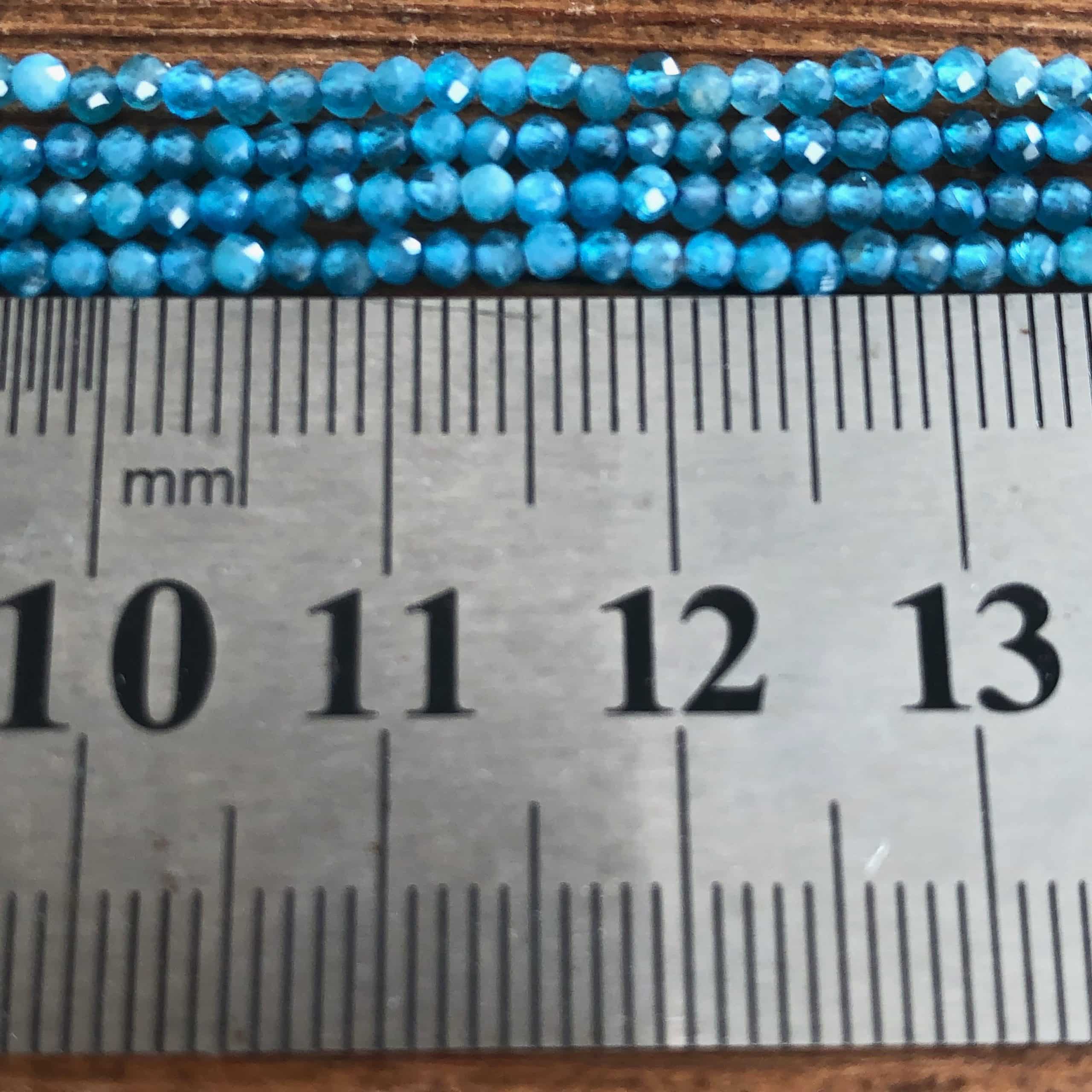 Apatite Bleue Facettée 2 mm (3) 1
