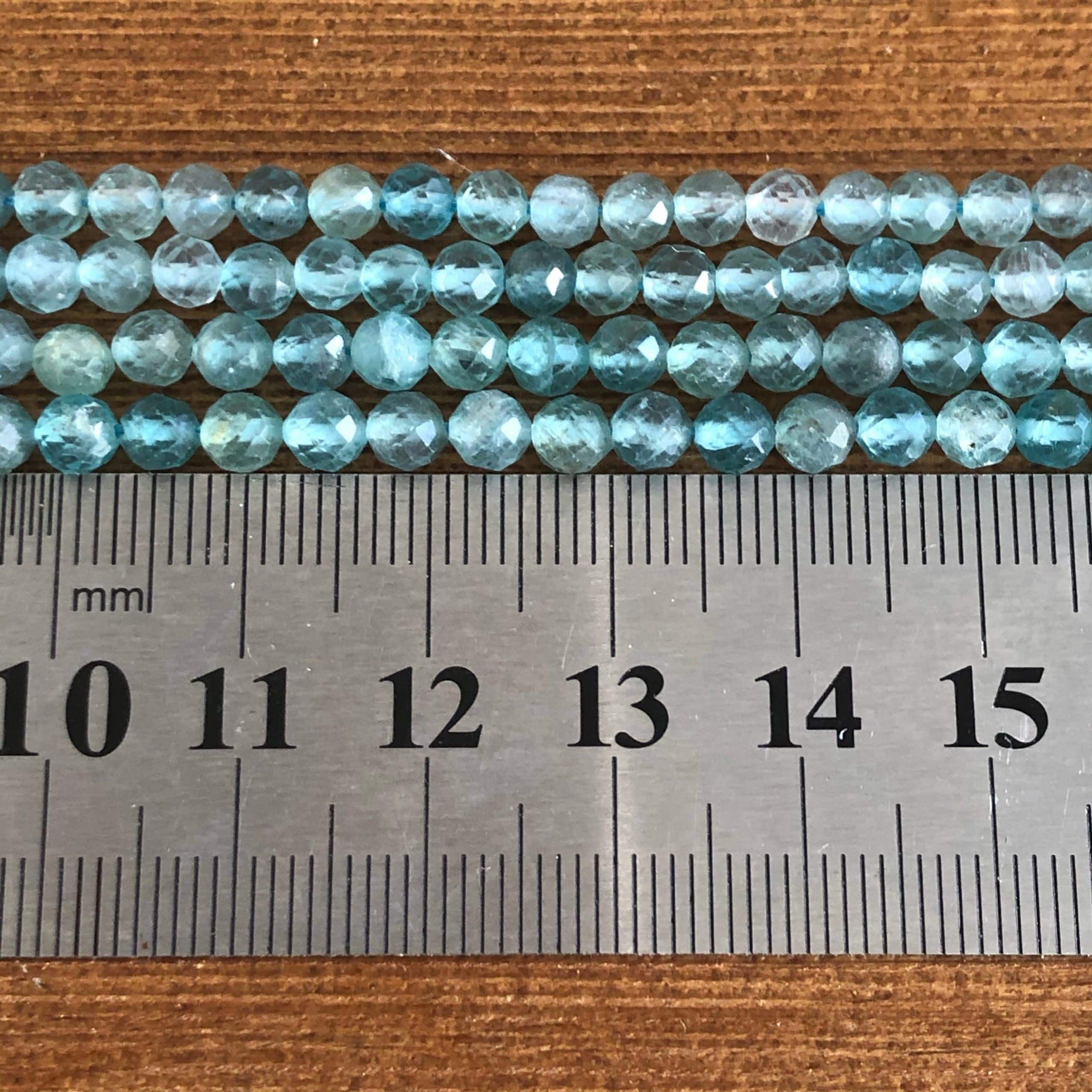Apatite Bleue Claire Facettée 4mm