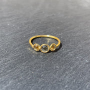 Bagues trois pierres Citrine 1