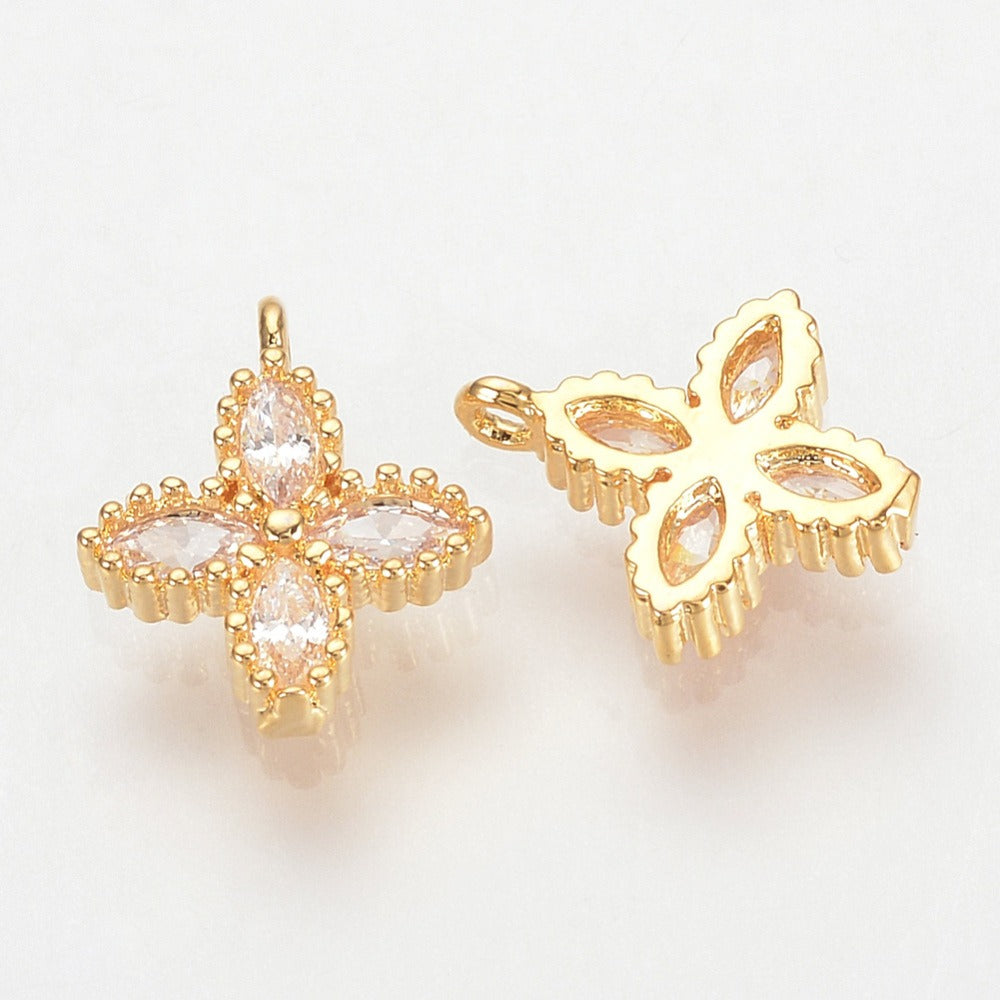 Breloque Trèfle Or 18K 8mm