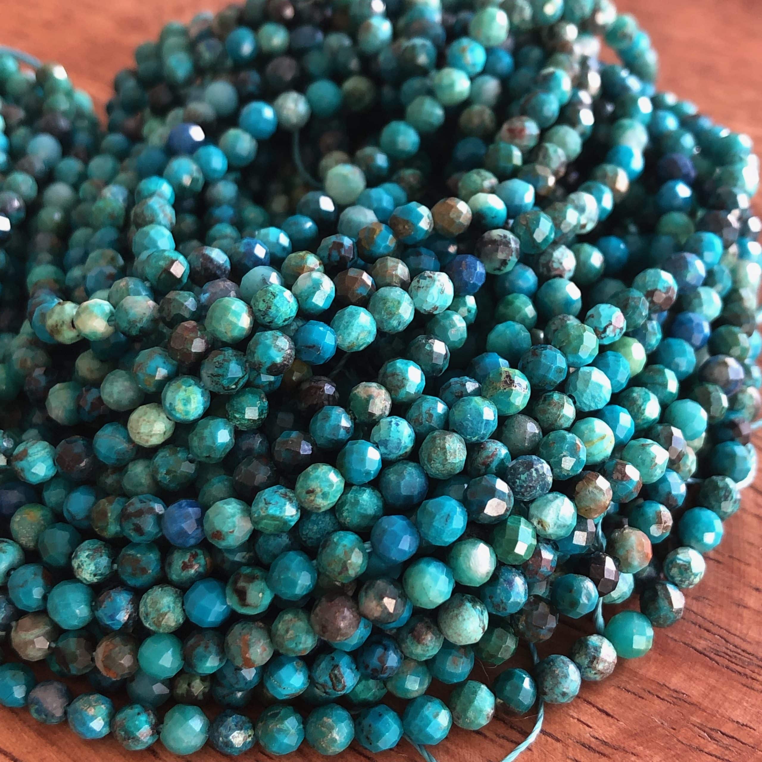 Chrysocolle Facettée 3 mm