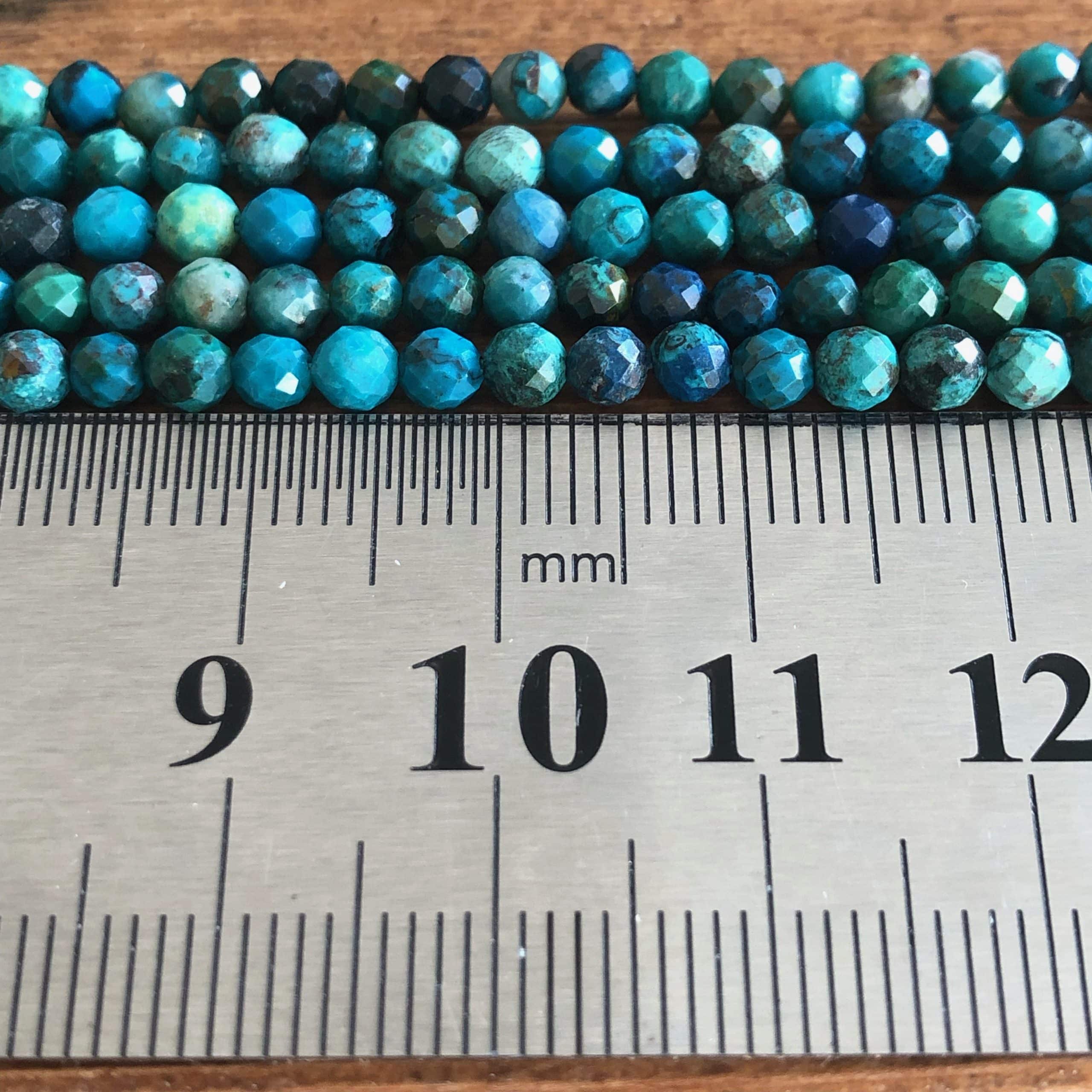 Chrysocolle Facettée 3 mm 1