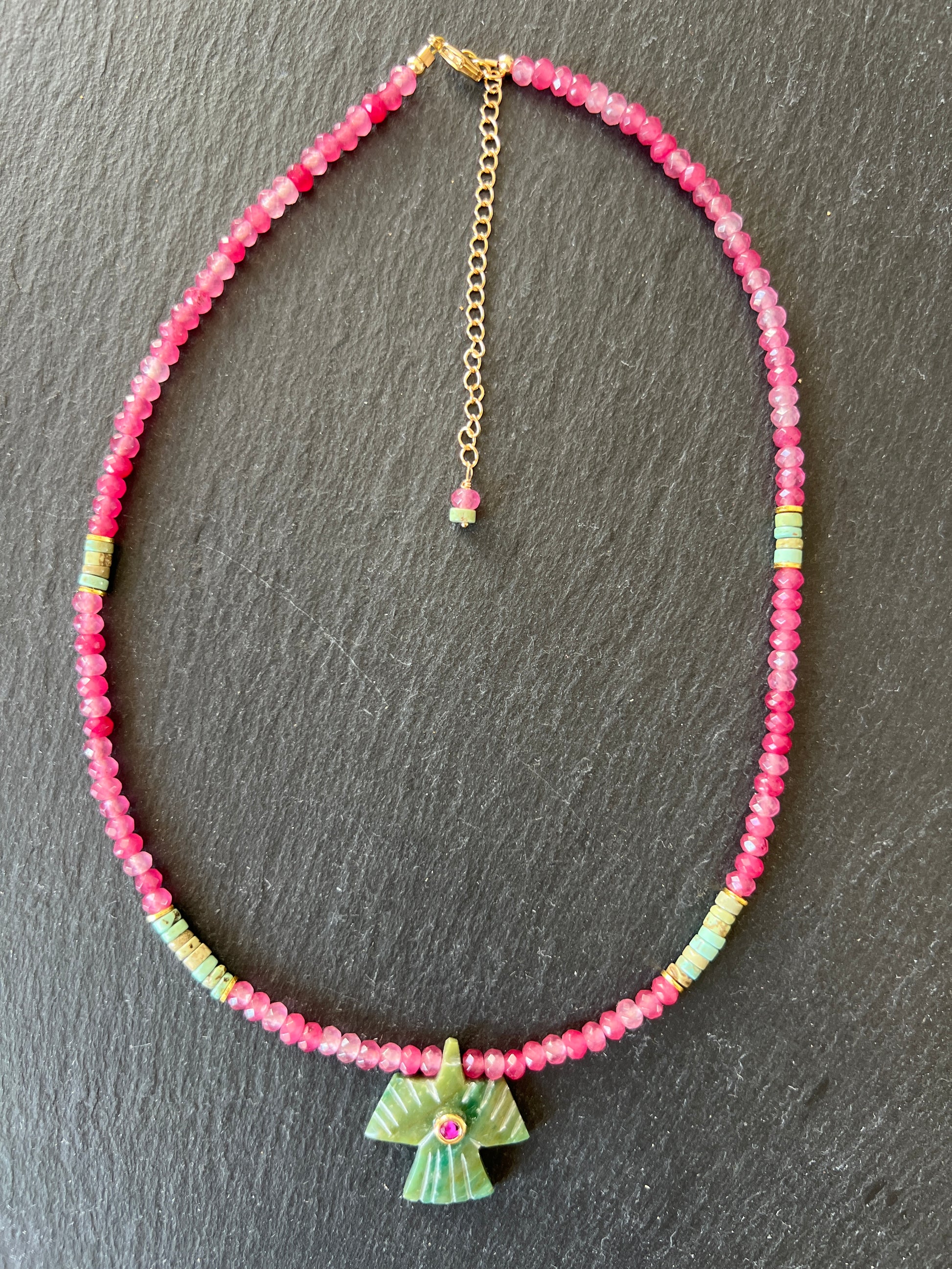 Collier Totem Jade Rose