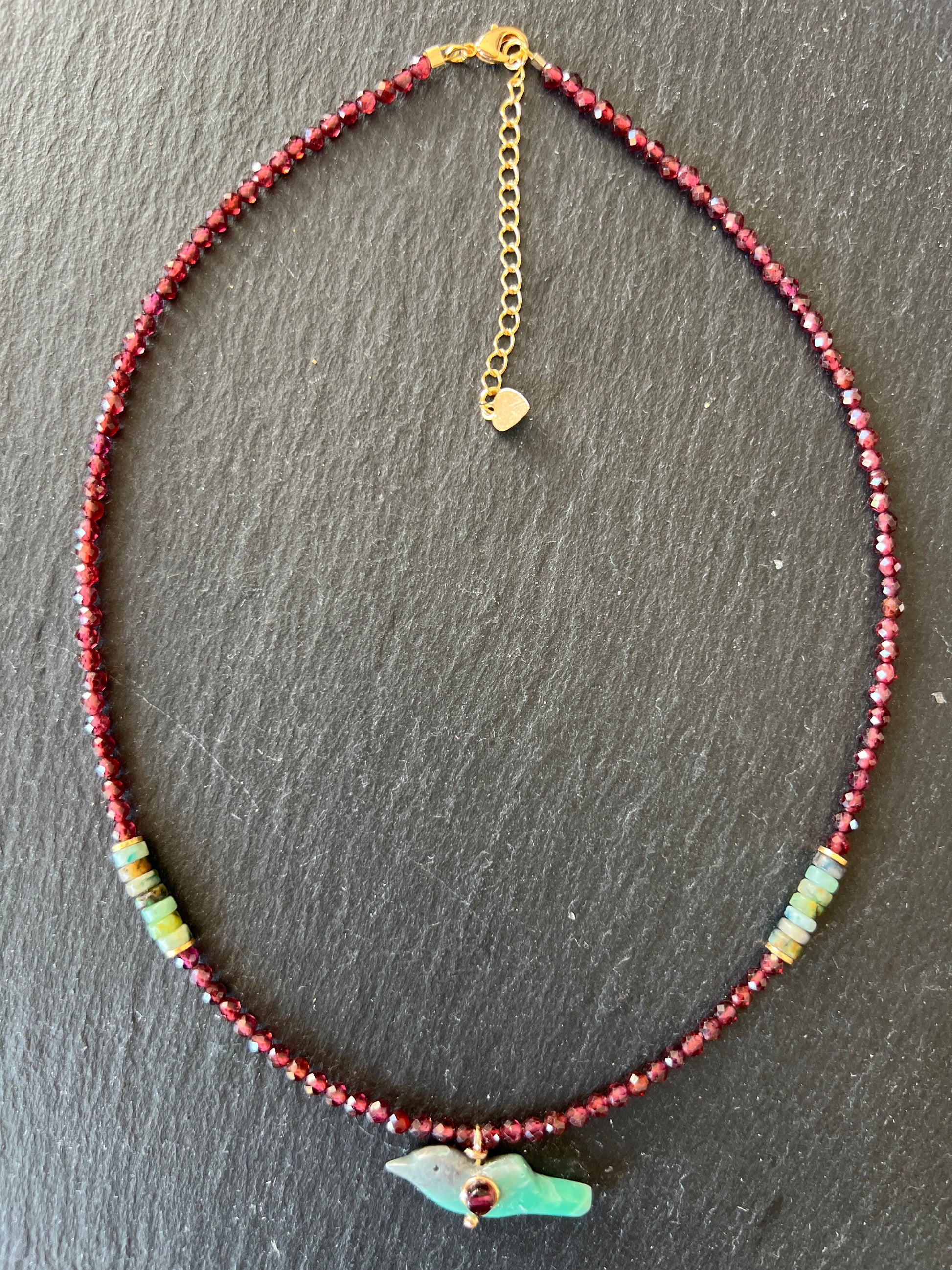 Collier Totem en Grenat