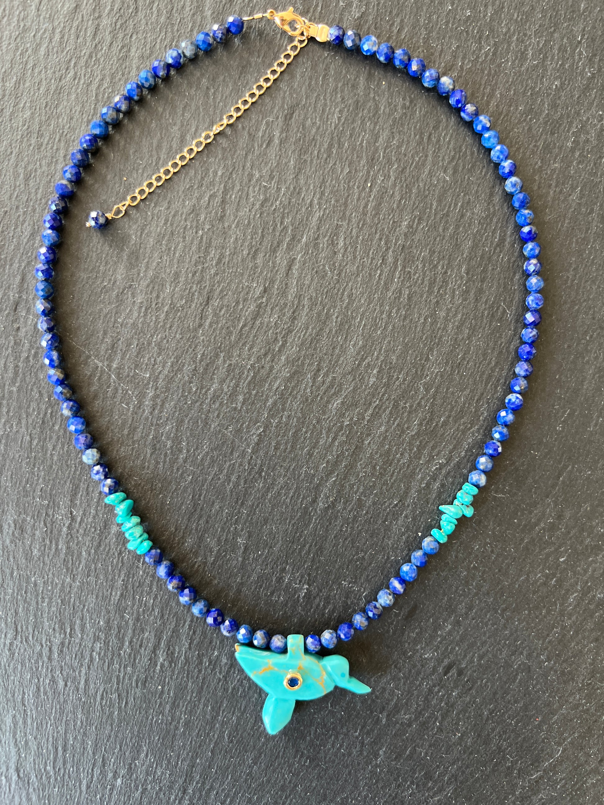 Collier Totem en Lapis Lazuli