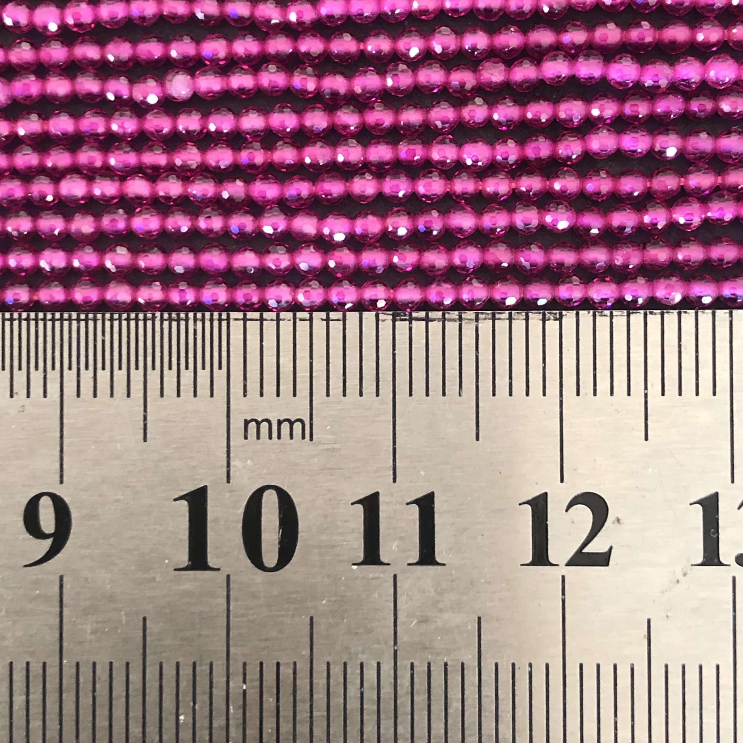Corindon Rubis Facetté 2mm 2