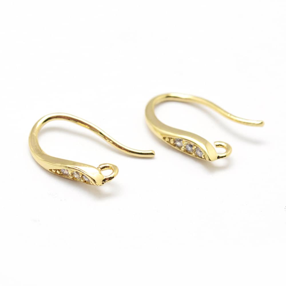Crochets D'Oreilles Avec Zircons