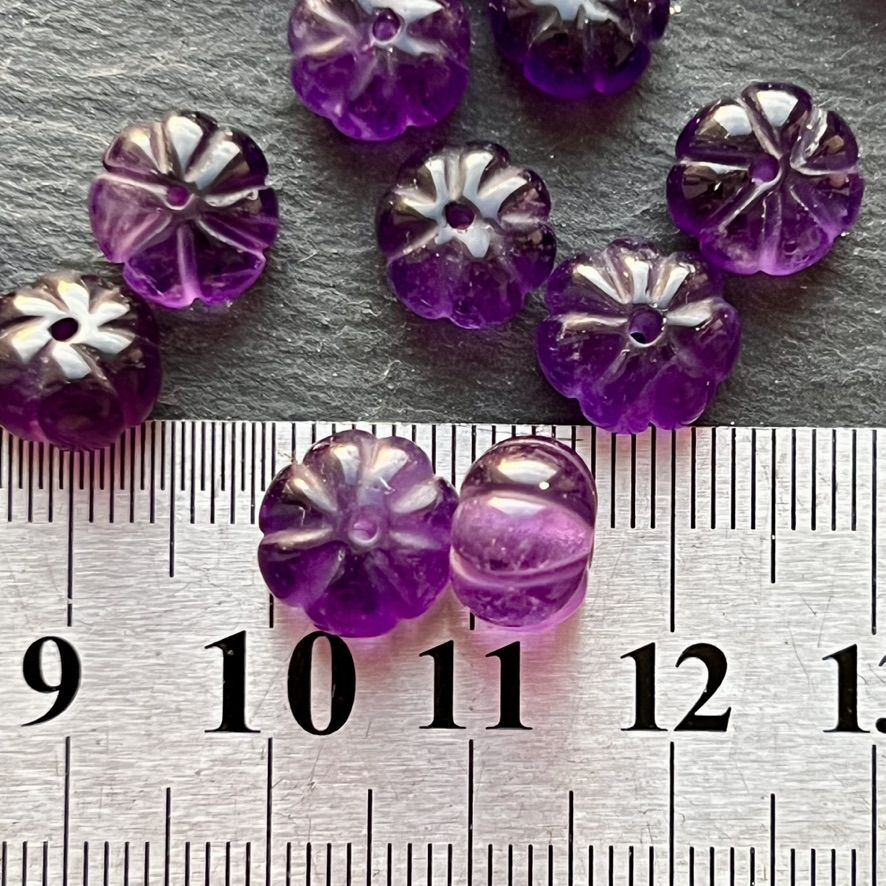 Perles Pumkin Améthyste