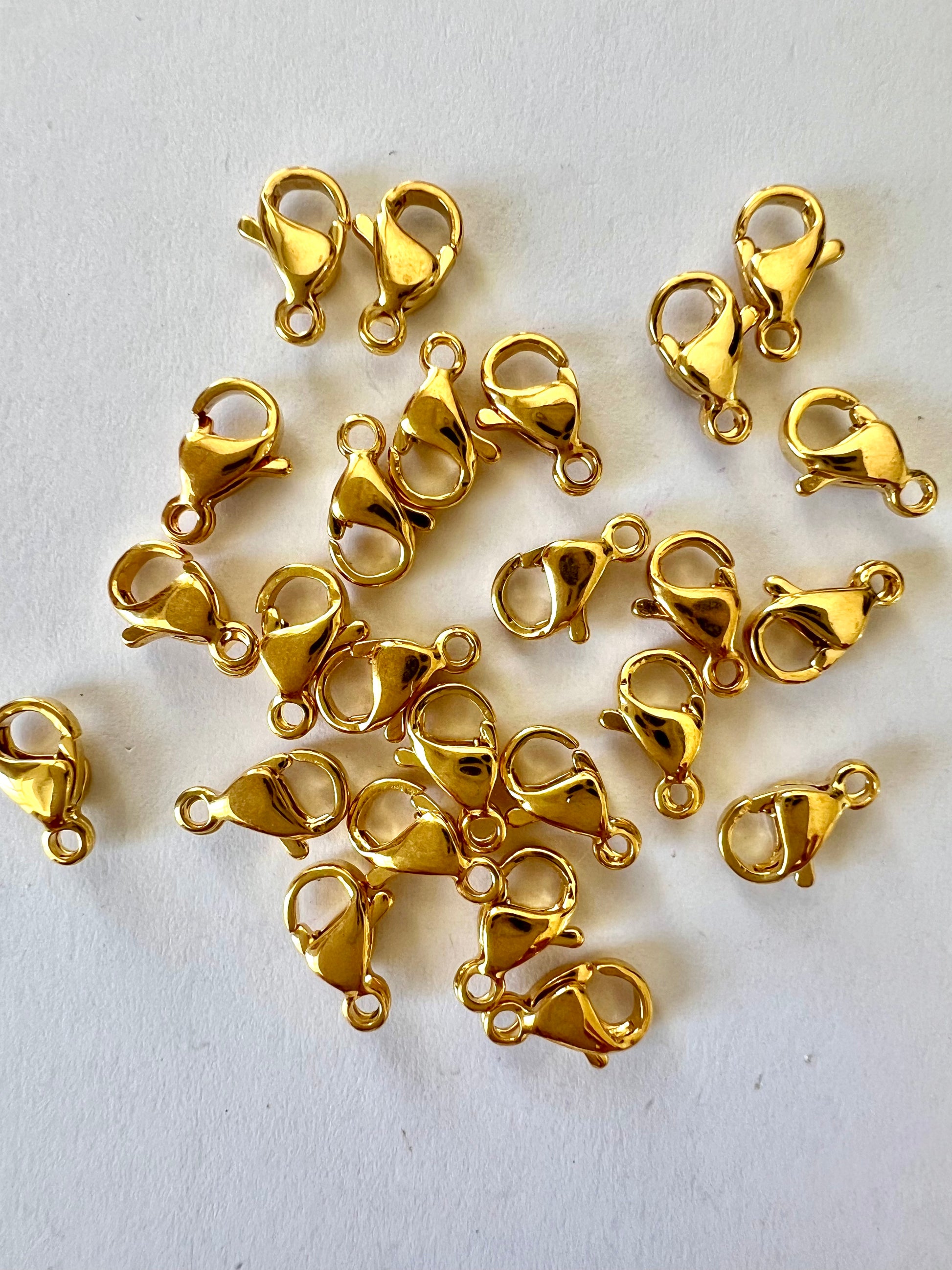 Fermoir 12x7mm en acier inoxydable