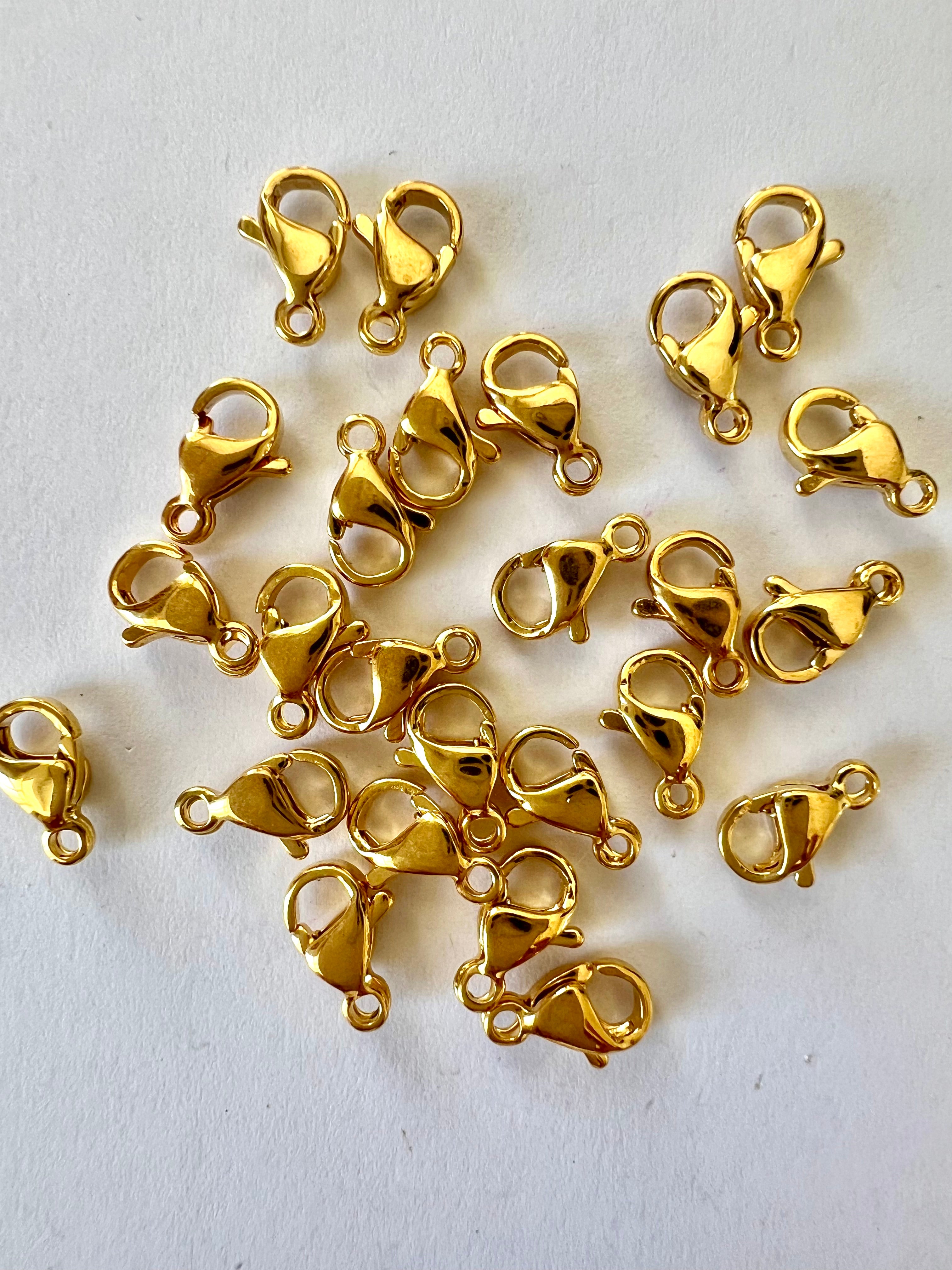 Fermoir 12x7mm en acier inoxydable