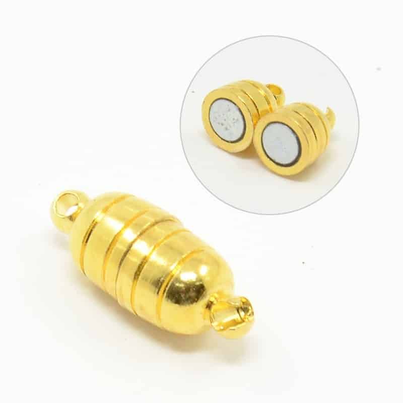 Fermoir Colonne Aimanté Or 15x5mm