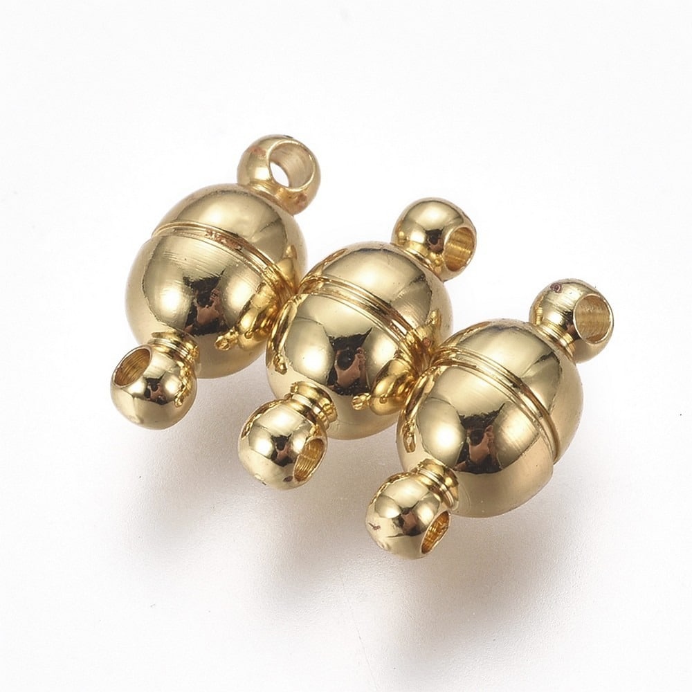 Fermoir Oval Aimanté Or 11x5mm