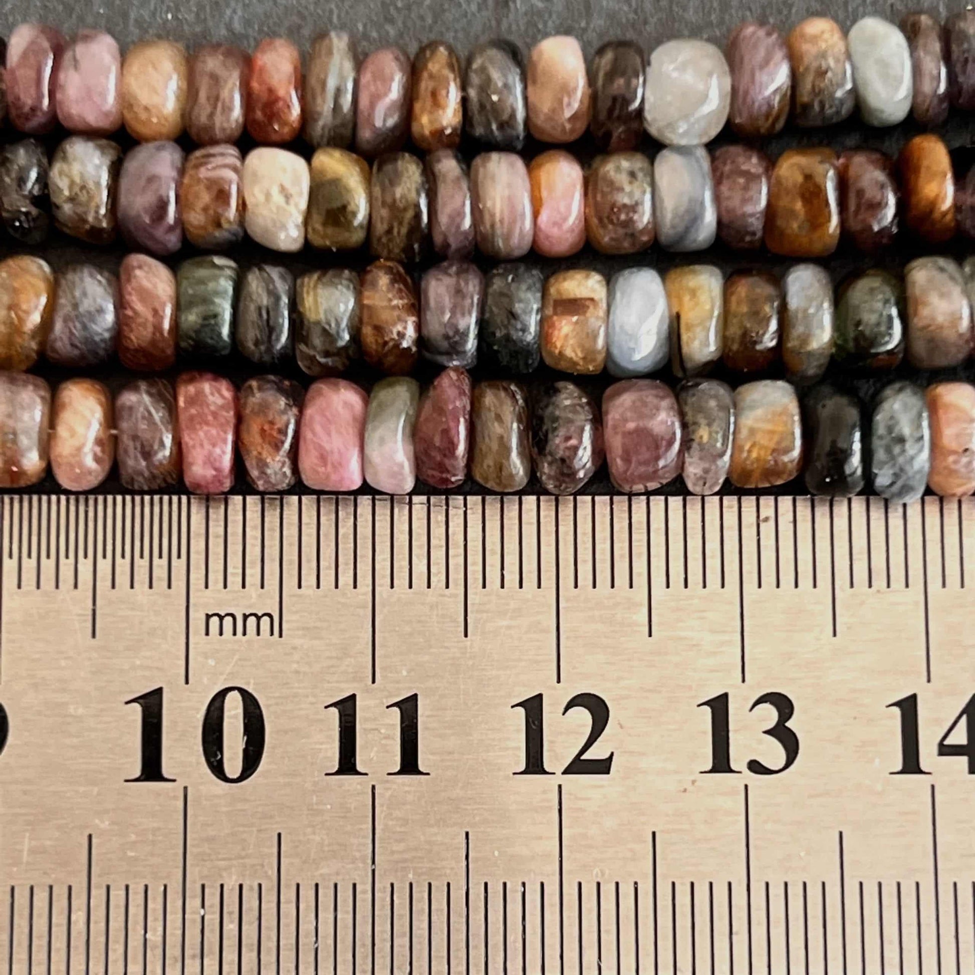 Fil de Perles Rondelles en Tourmaline 6mm 3
