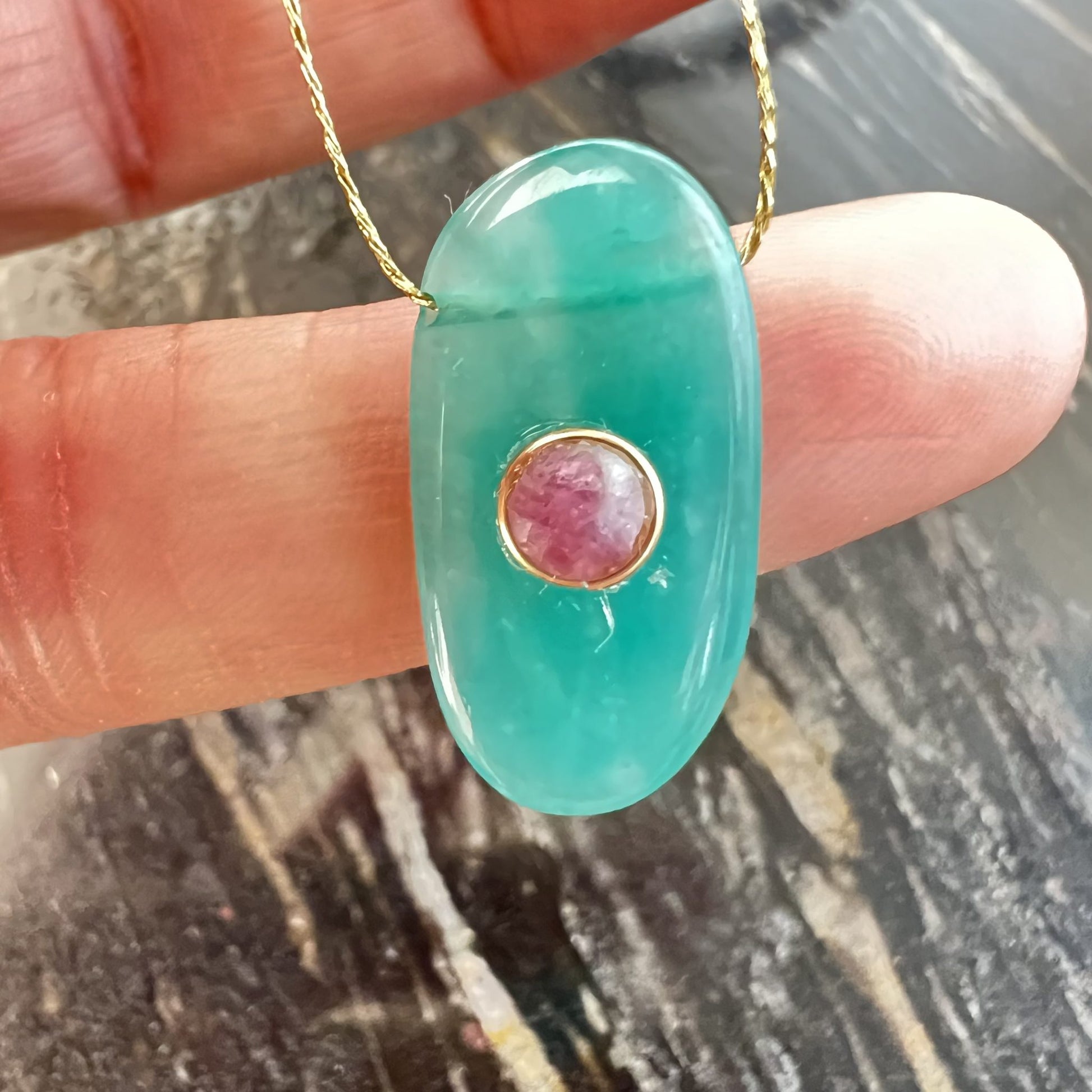 pendentif en amazonite