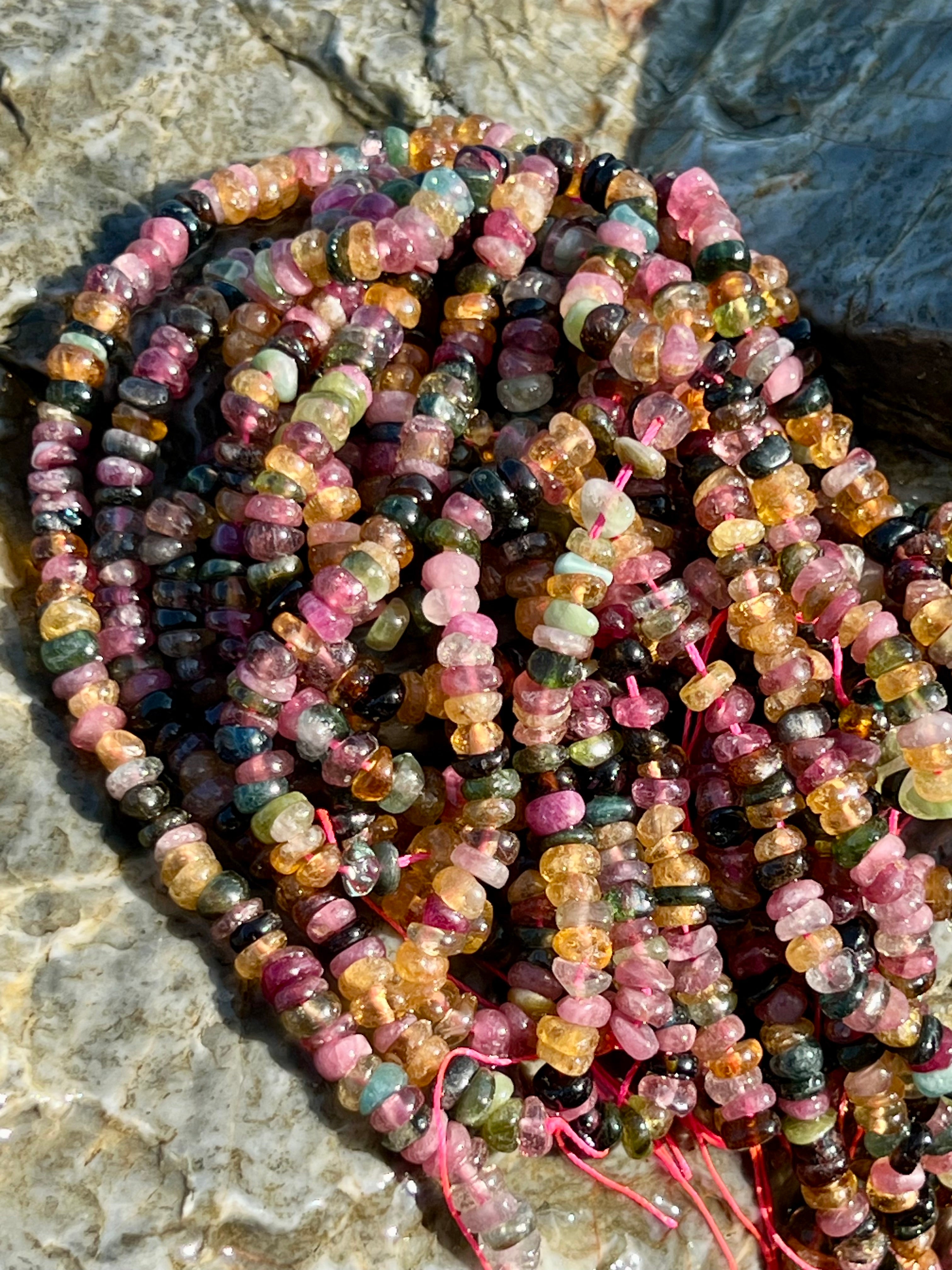 Heishi Tourmaline 5mm