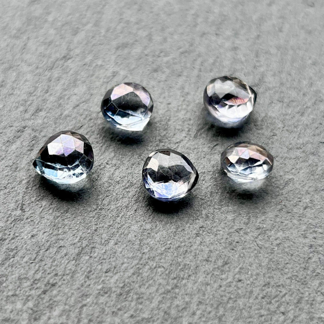 Goutte Facettée Quartz bleu 2