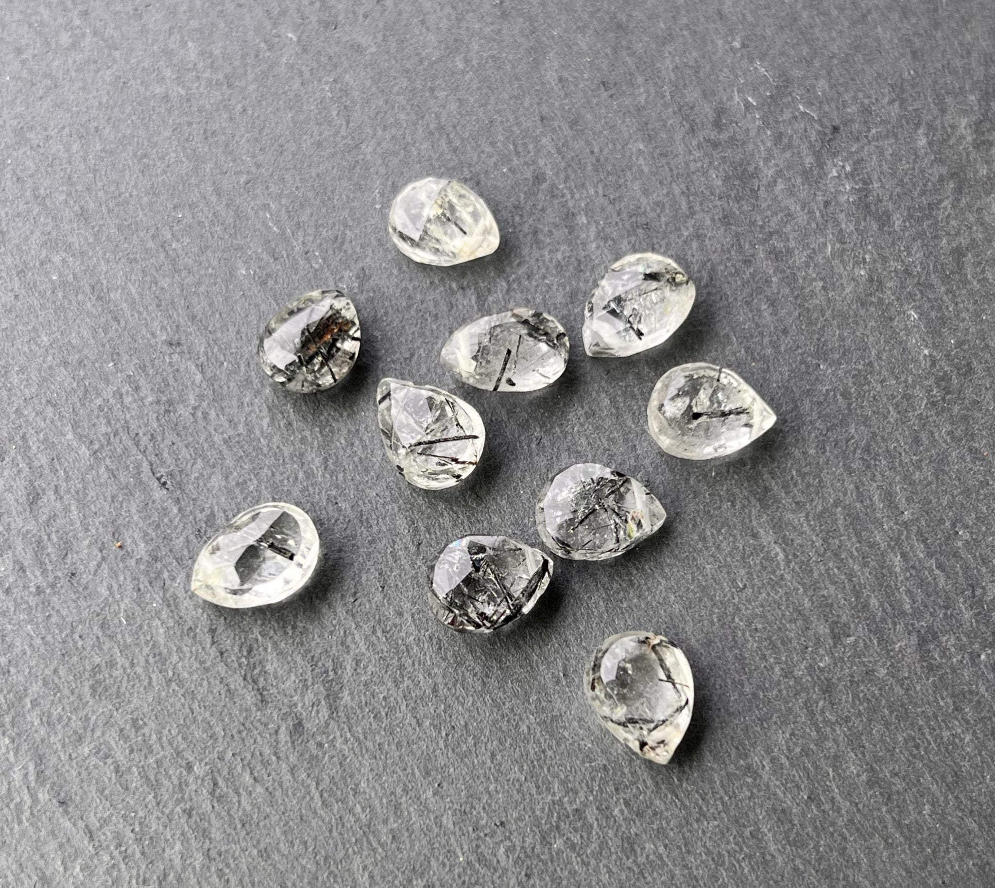 Goutte Facettée Quartz rutile 2