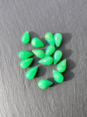 Goutte Facettée en Chrysoprase 2