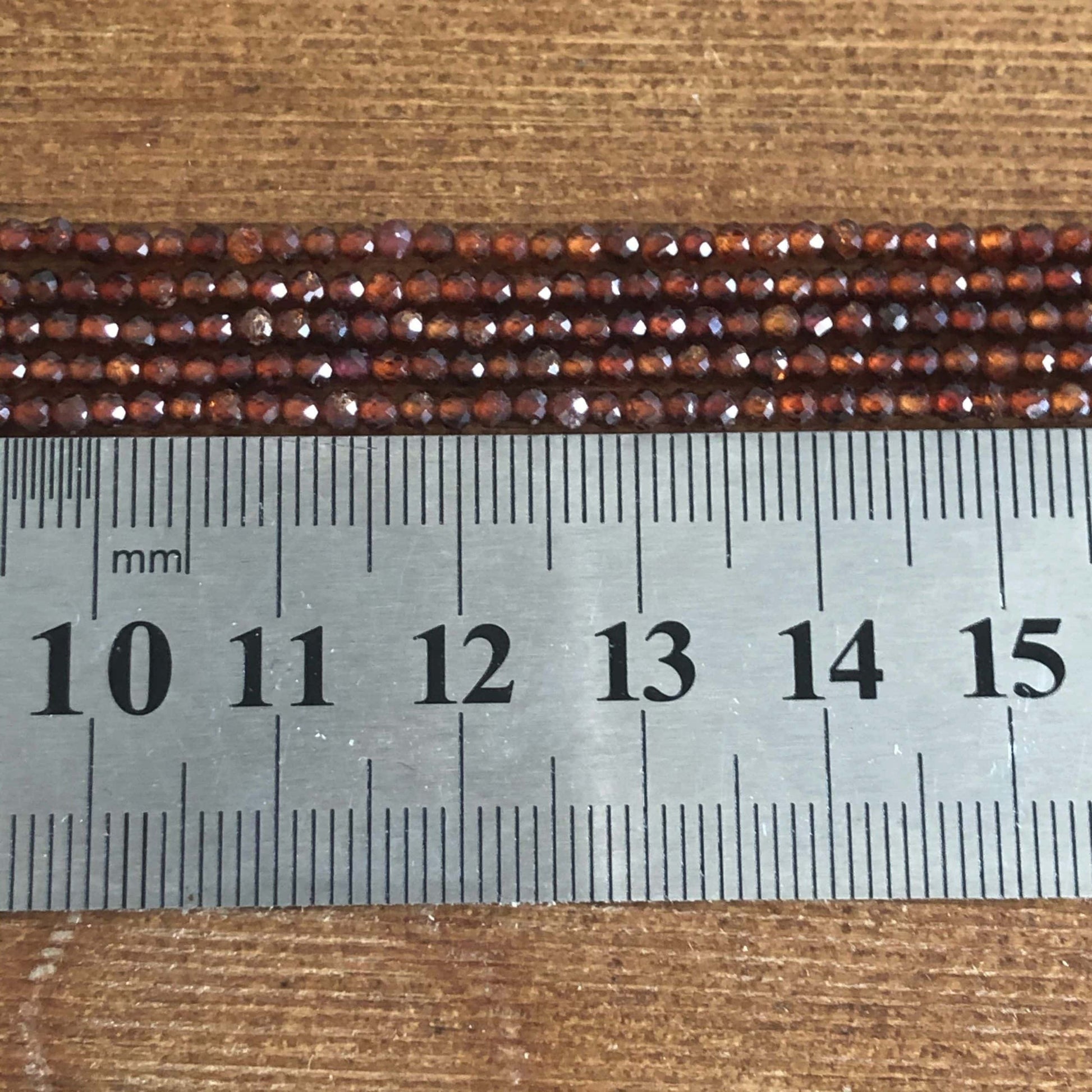 Grenat Orange Foncé Facetté 2mm 1