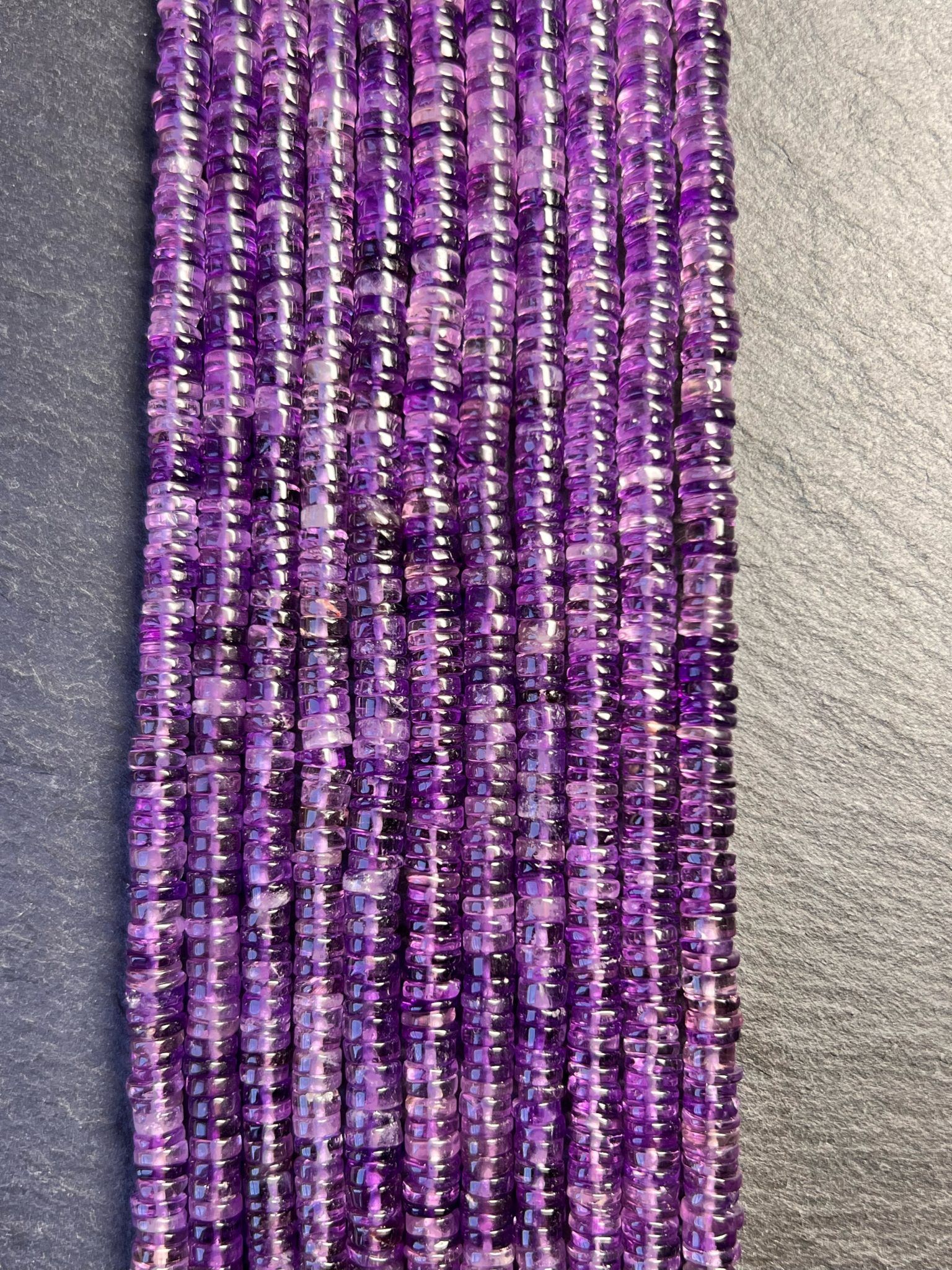 Heishi Améthyste 6mm