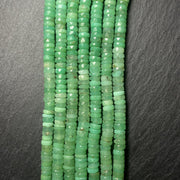 Heishi à Facette en Chrysoprase