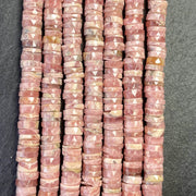 Heishi Facettée en Rhodochrosite 6-7mm 2
