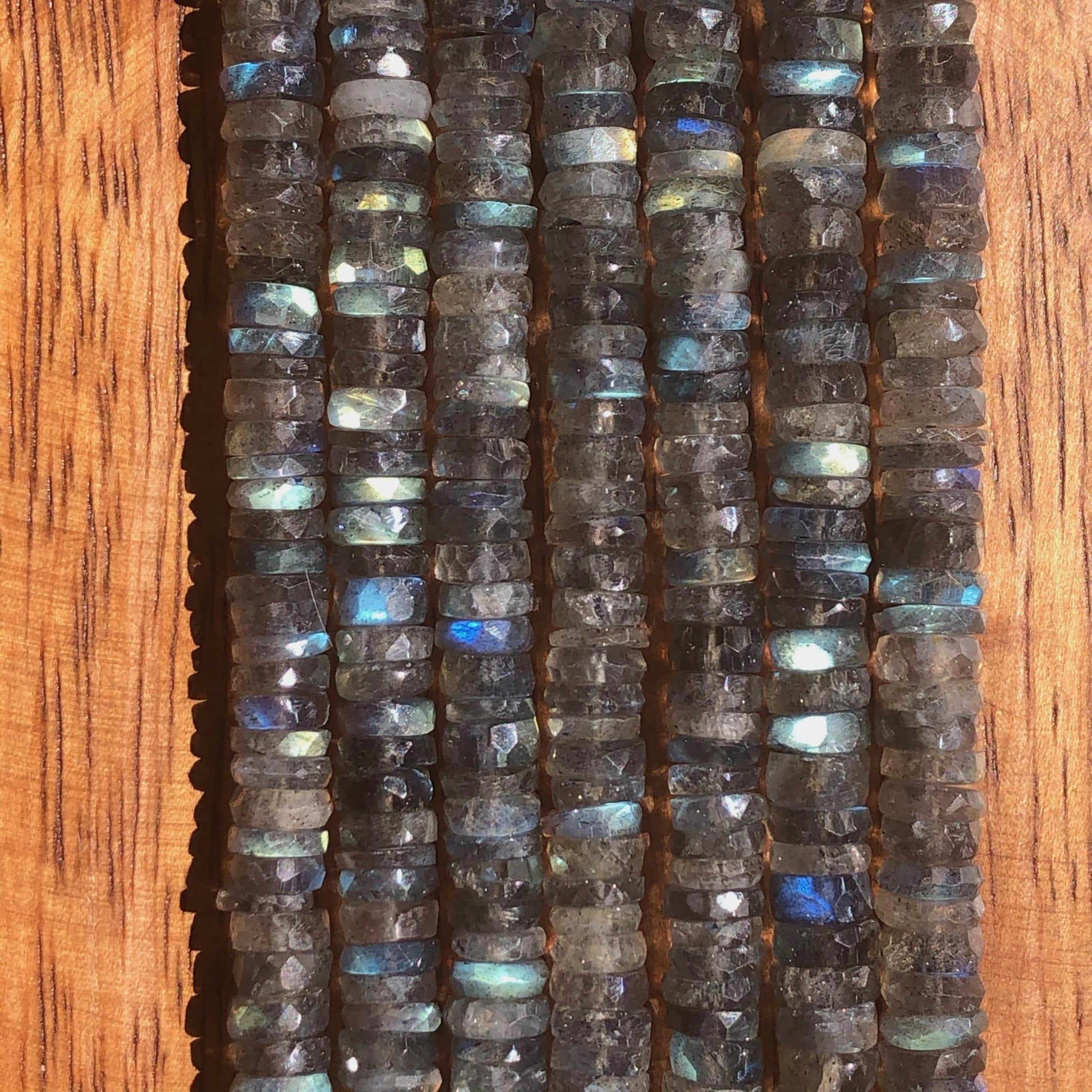 Heishi à Facettes Labradorite 6mm
