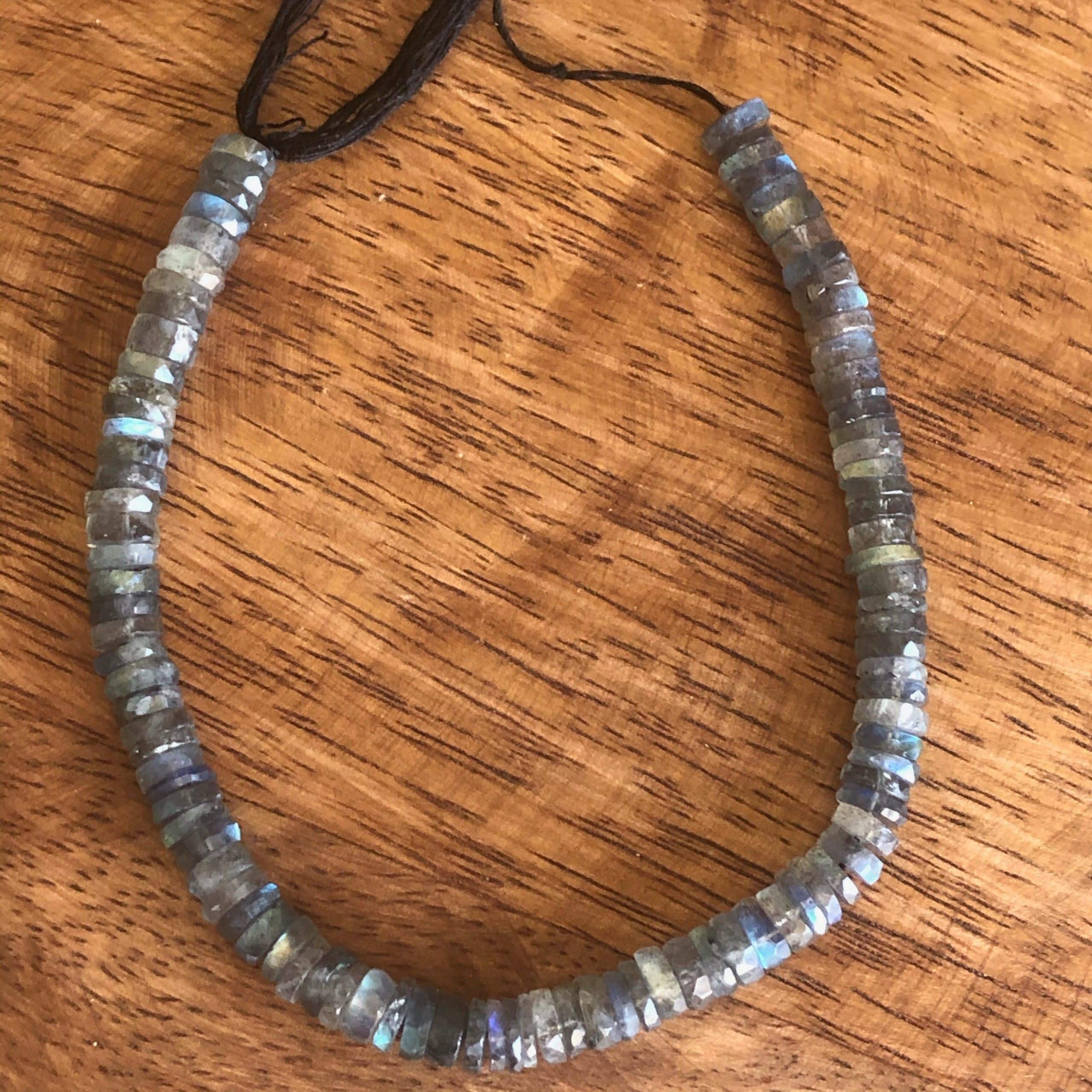 Heishi à Facettes Labradorite 6mm 2