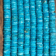 Heishi à Facettes en Turquoise 6-7 mm