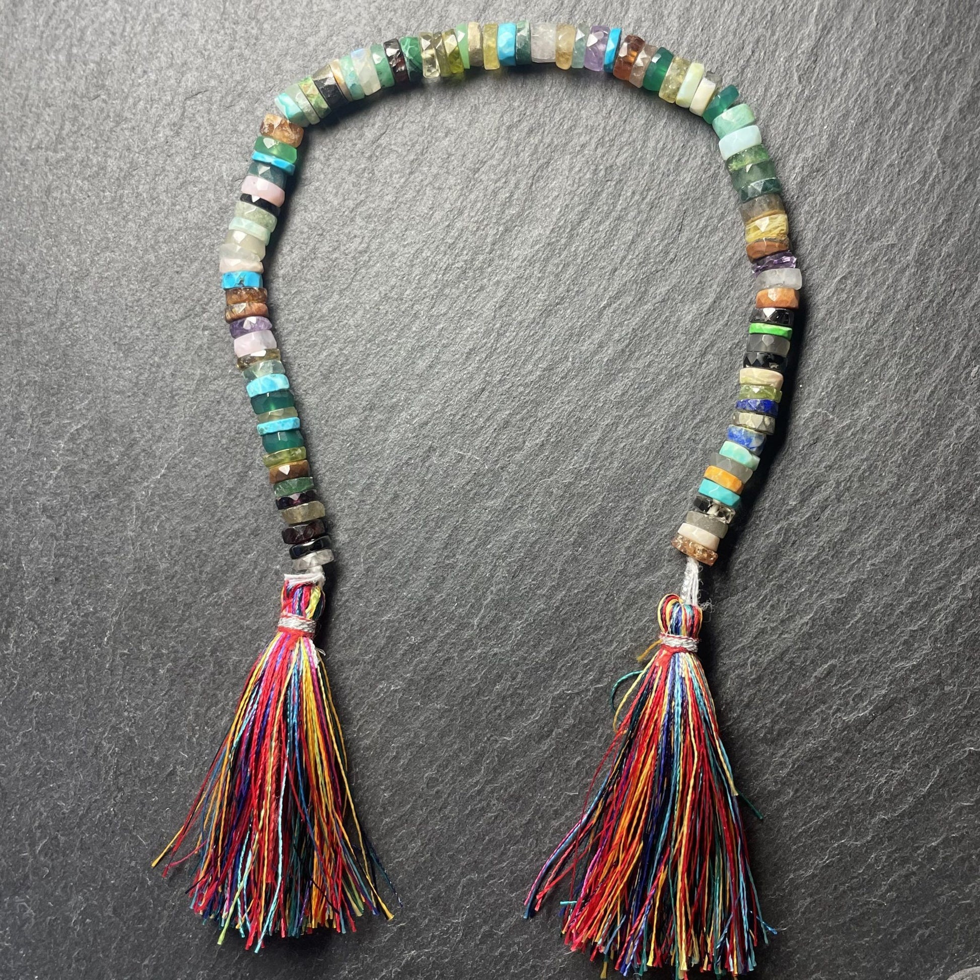 Heishi Multi Pierres à Facettes en 6mm (3)